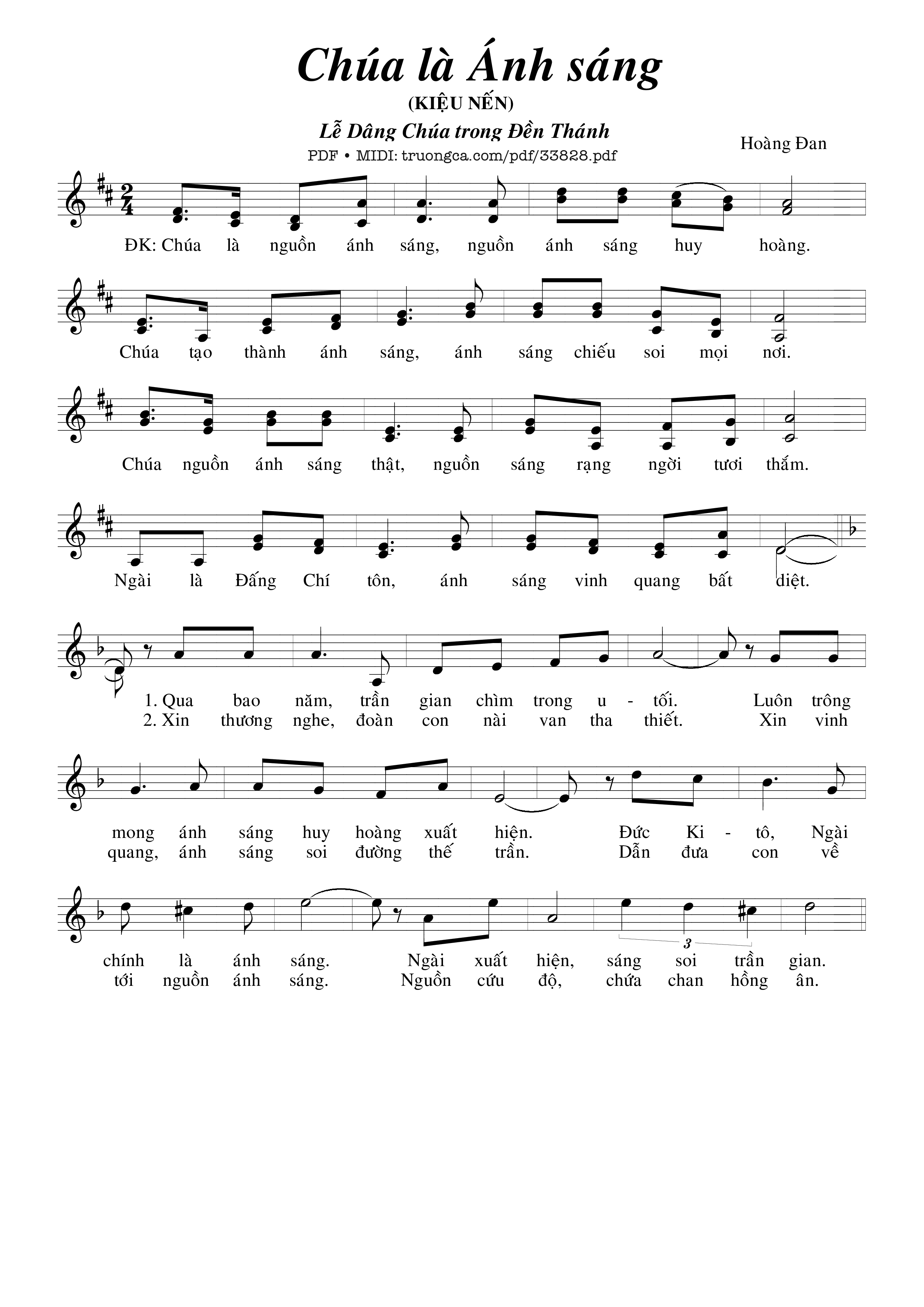 Chúa Là Ánh Sáng (Kiệu Nến)