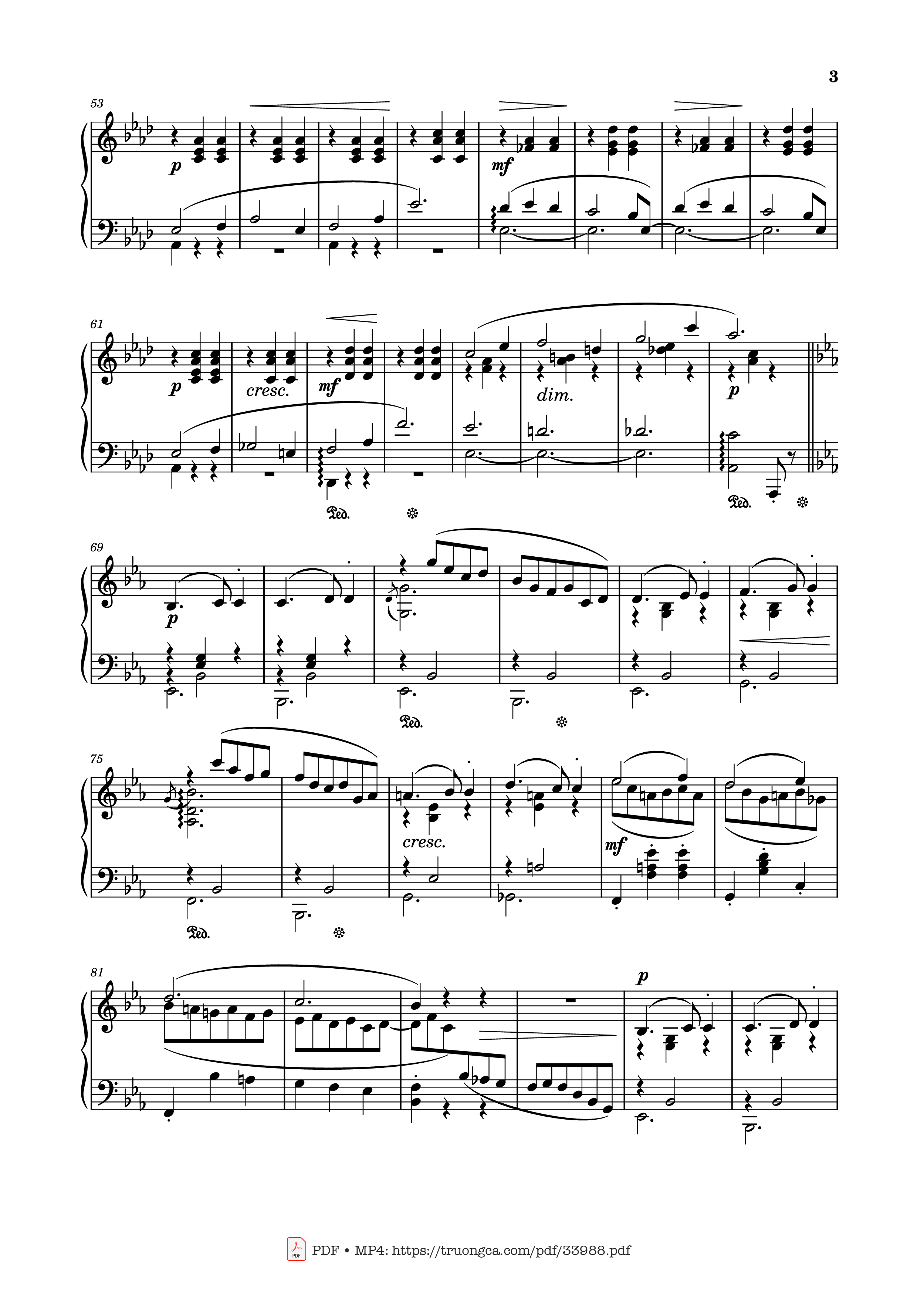 Trang 3 của Sheet nhạc PDF Piano bài hát Valse Caressante in E♭ Major Piano - Ottorino Respighi