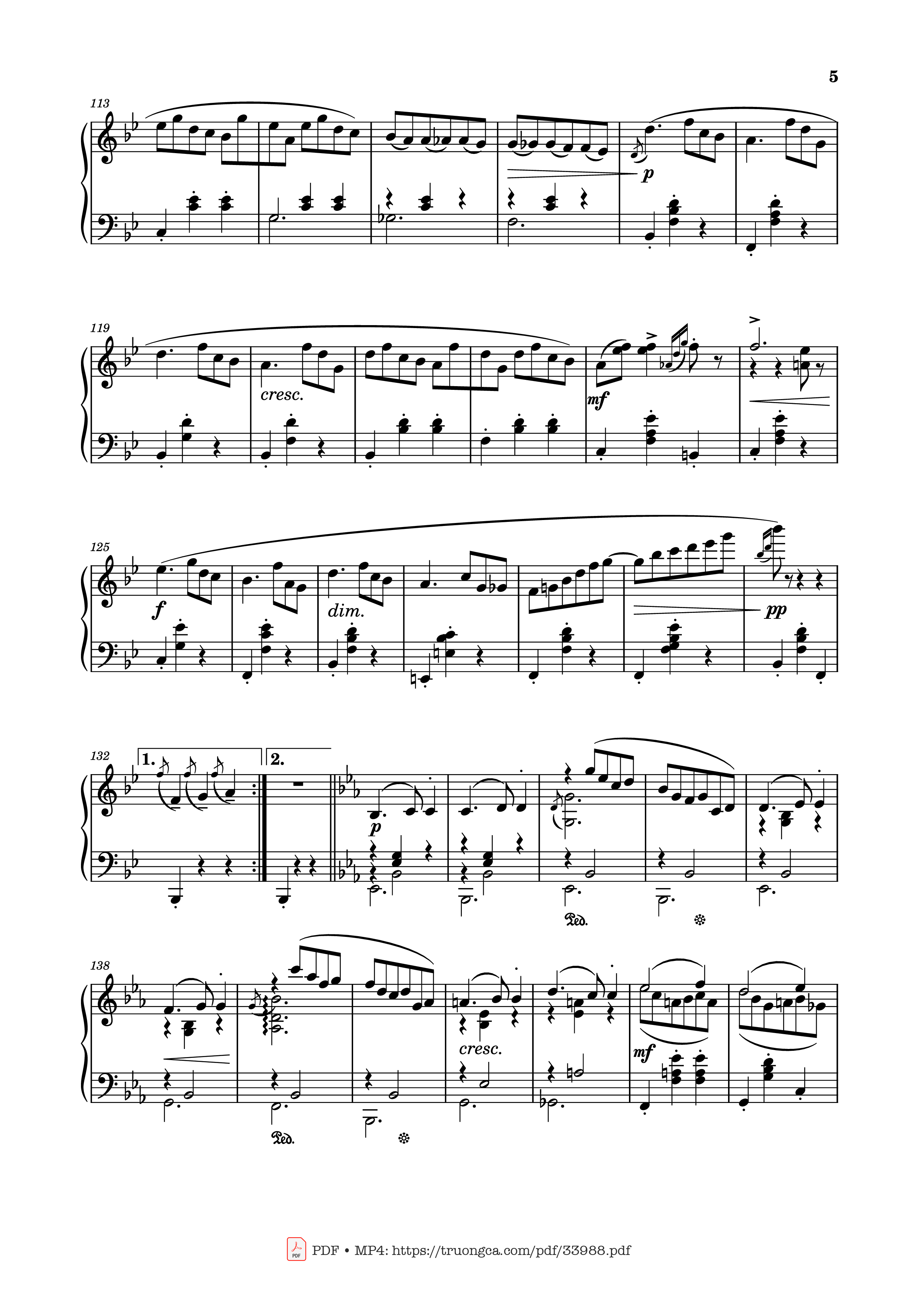Trang 5 của Sheet nhạc PDF Piano bài hát Valse Caressante in E♭ Major Piano - Ottorino Respighi