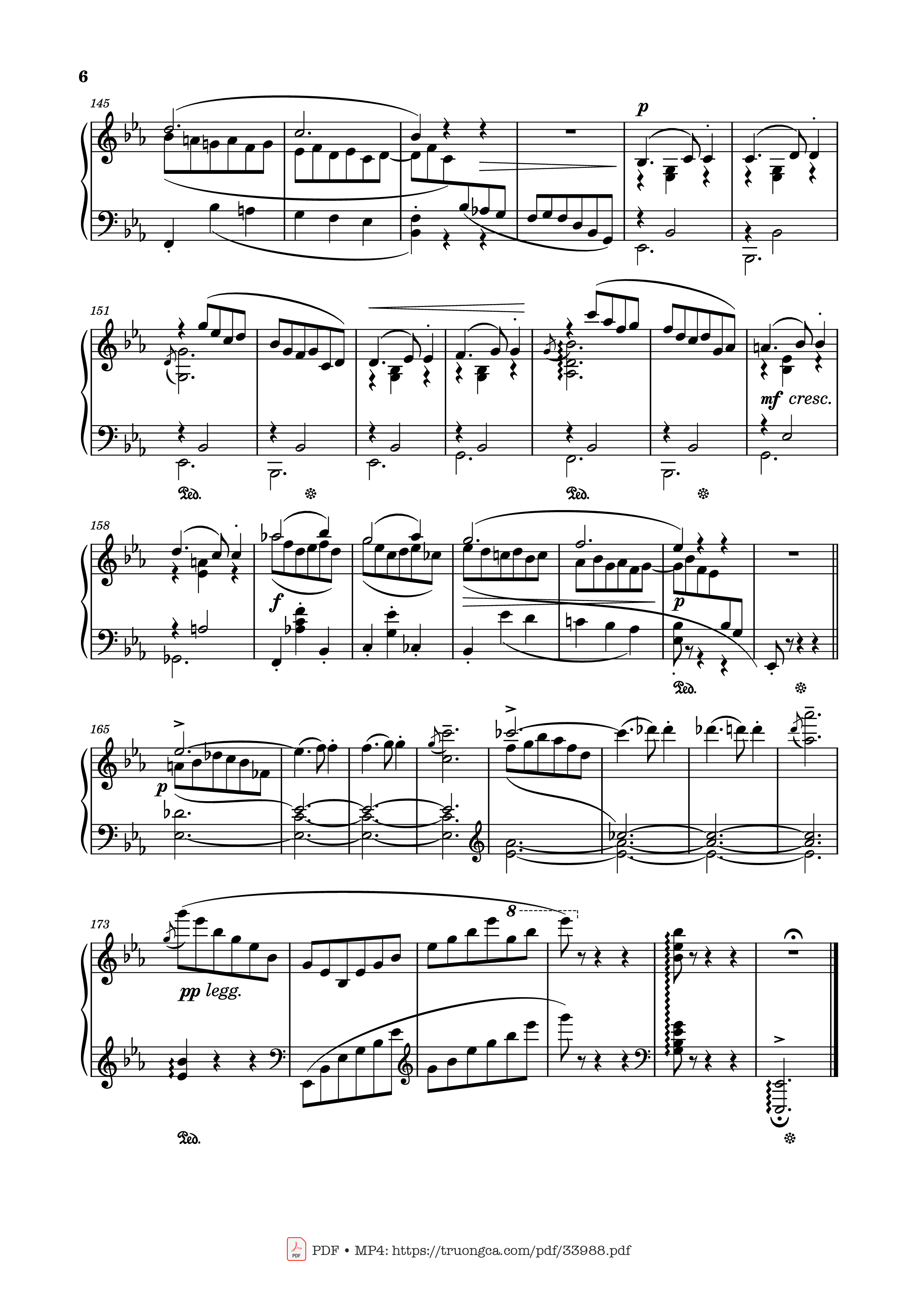 Trang 6 của Sheet nhạc PDF Piano bài hát Valse Caressante in E♭ Major Piano - Ottorino Respighi