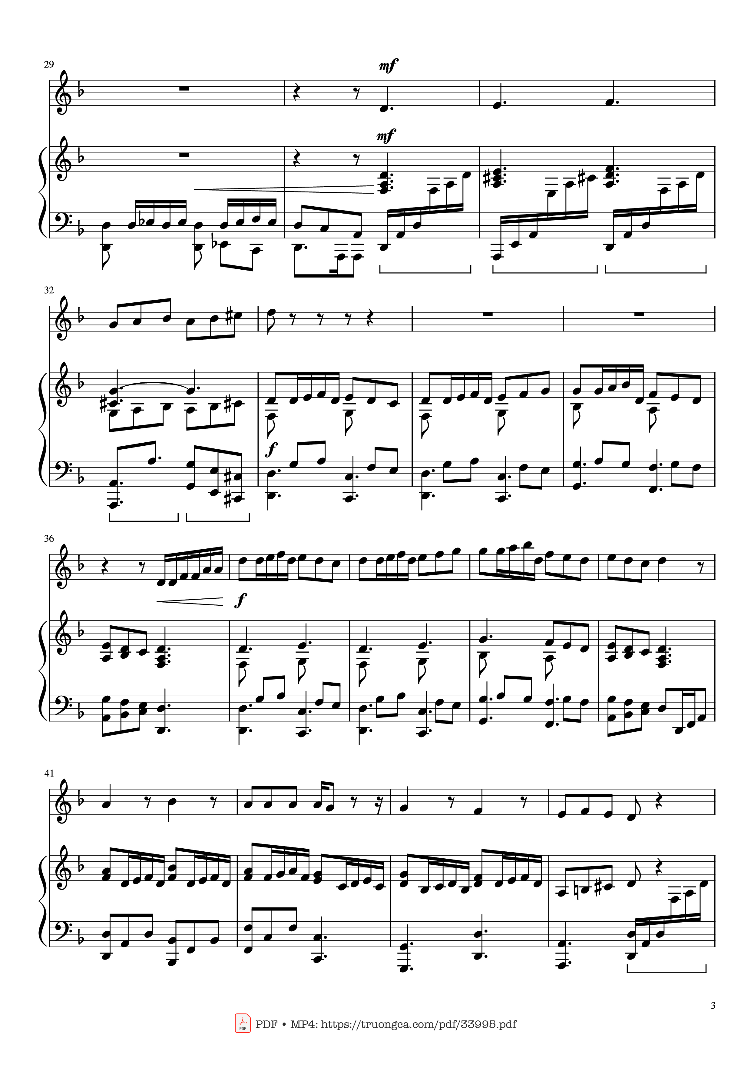 Trang 3 của Sheet nhạc PDF Piano bài hát Pirates of the Caribbean Piano & Violin - Hans Zimmer