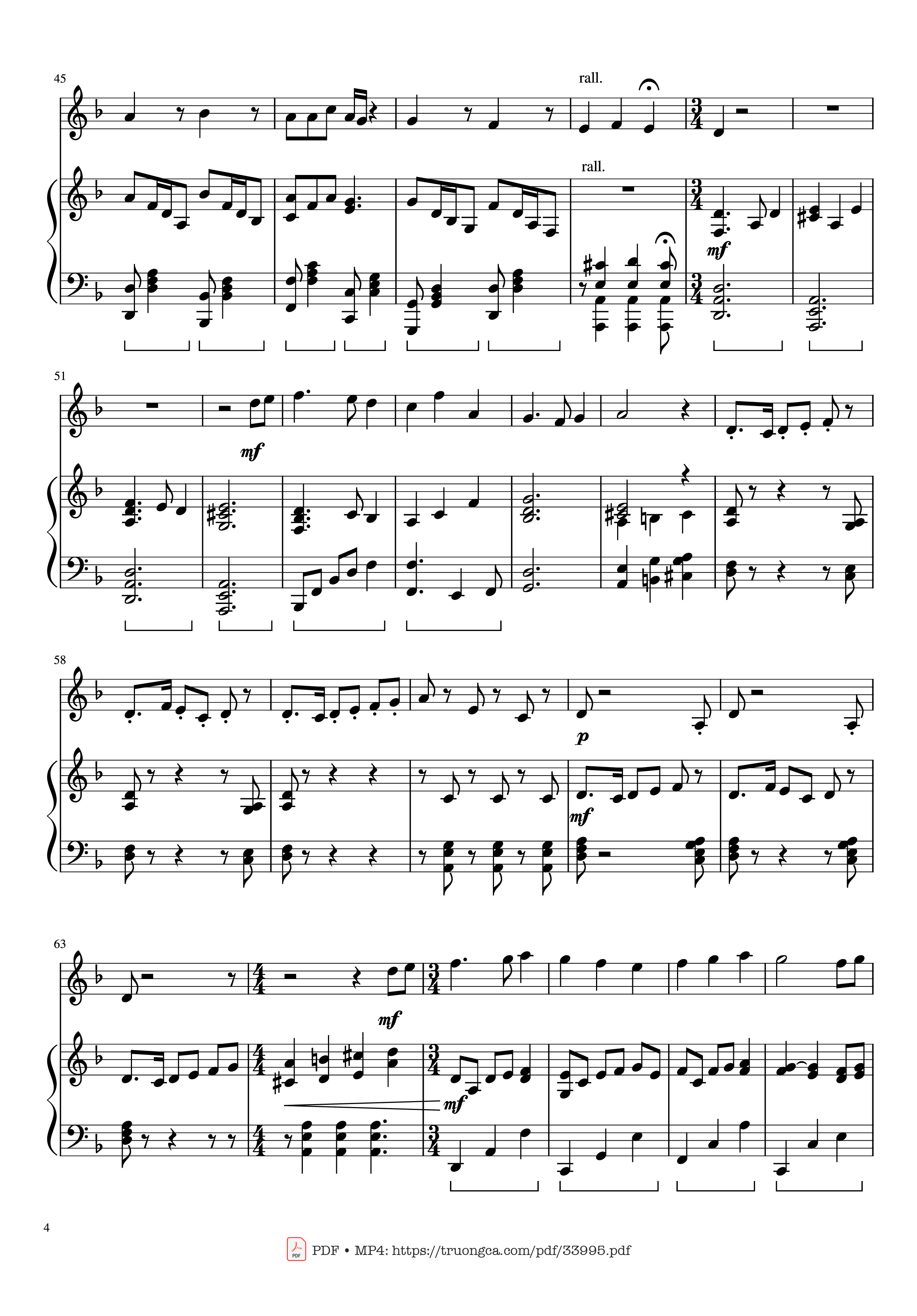 Trang 4 của Sheet nhạc PDF Piano bài hát Pirates of the Caribbean Piano & Violin - Hans Zimmer