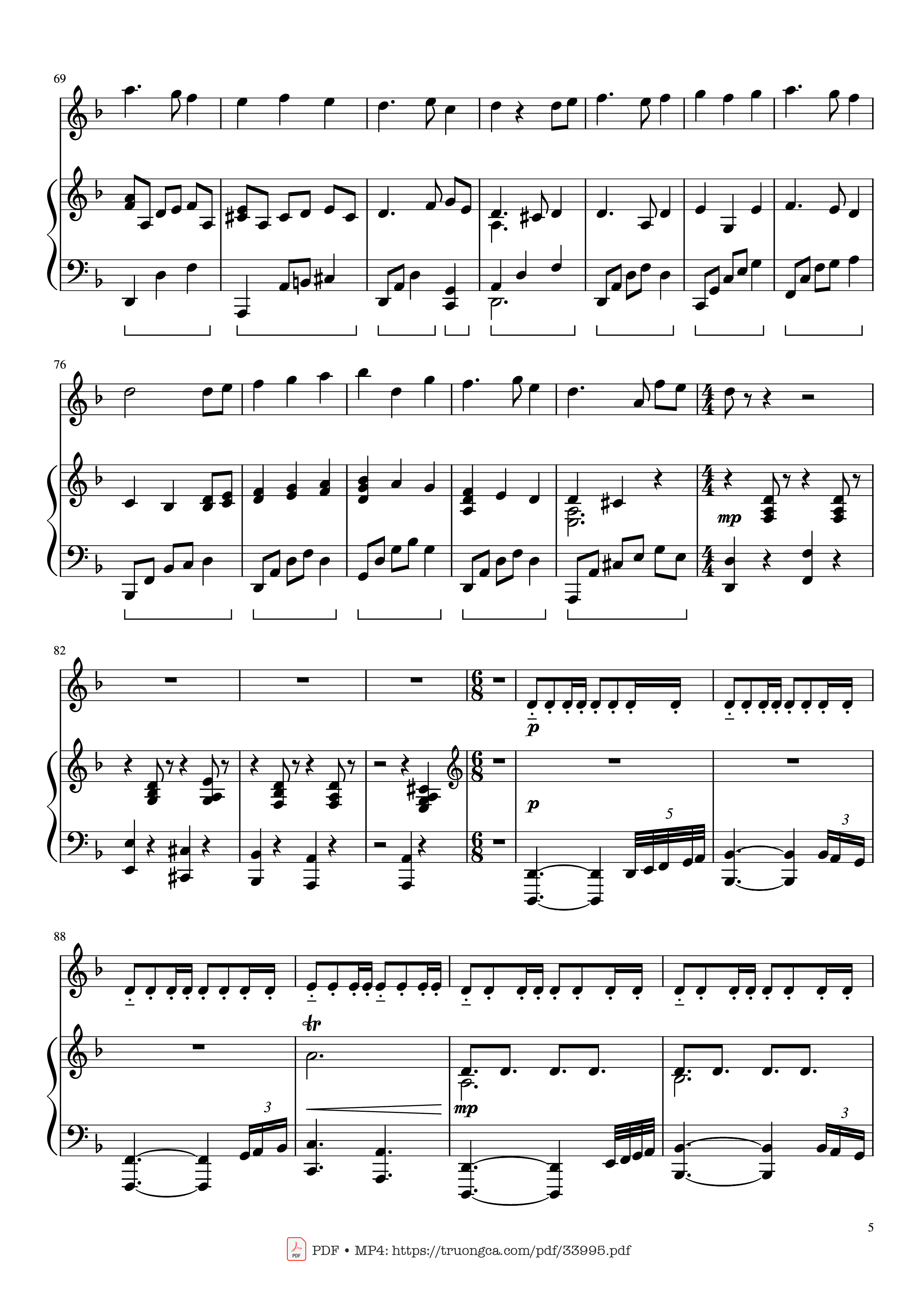 Trang 5 của Sheet nhạc PDF Piano bài hát Pirates of the Caribbean Piano & Violin - Hans Zimmer