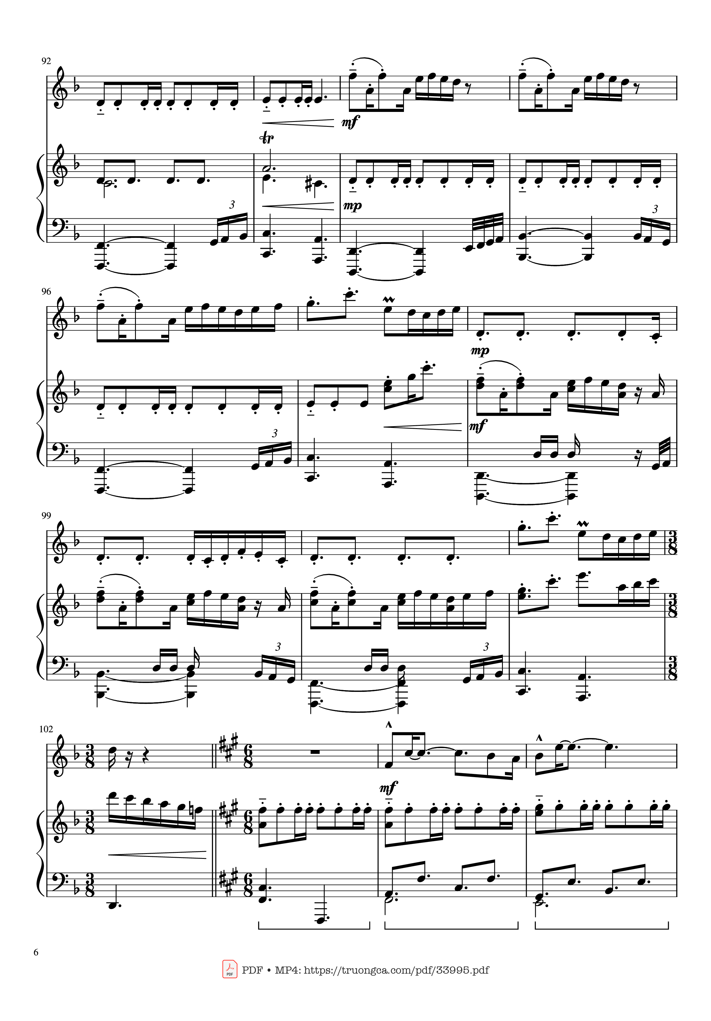 Trang 6 của Sheet nhạc PDF Piano bài hát Pirates of the Caribbean Piano & Violin - Hans Zimmer