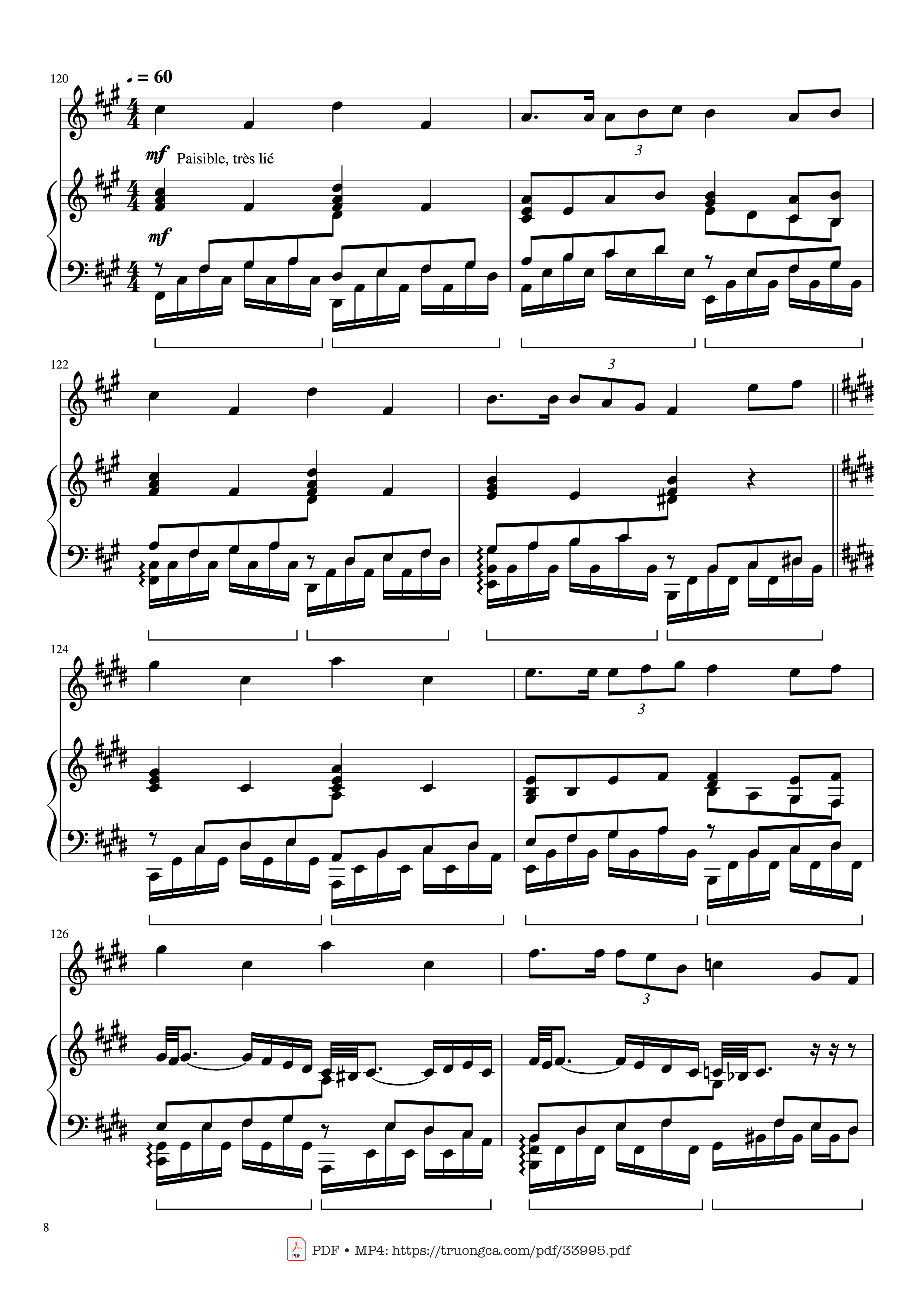 Trang 8 của Sheet nhạc PDF Piano bài hát Pirates of the Caribbean Piano & Violin - Hans Zimmer