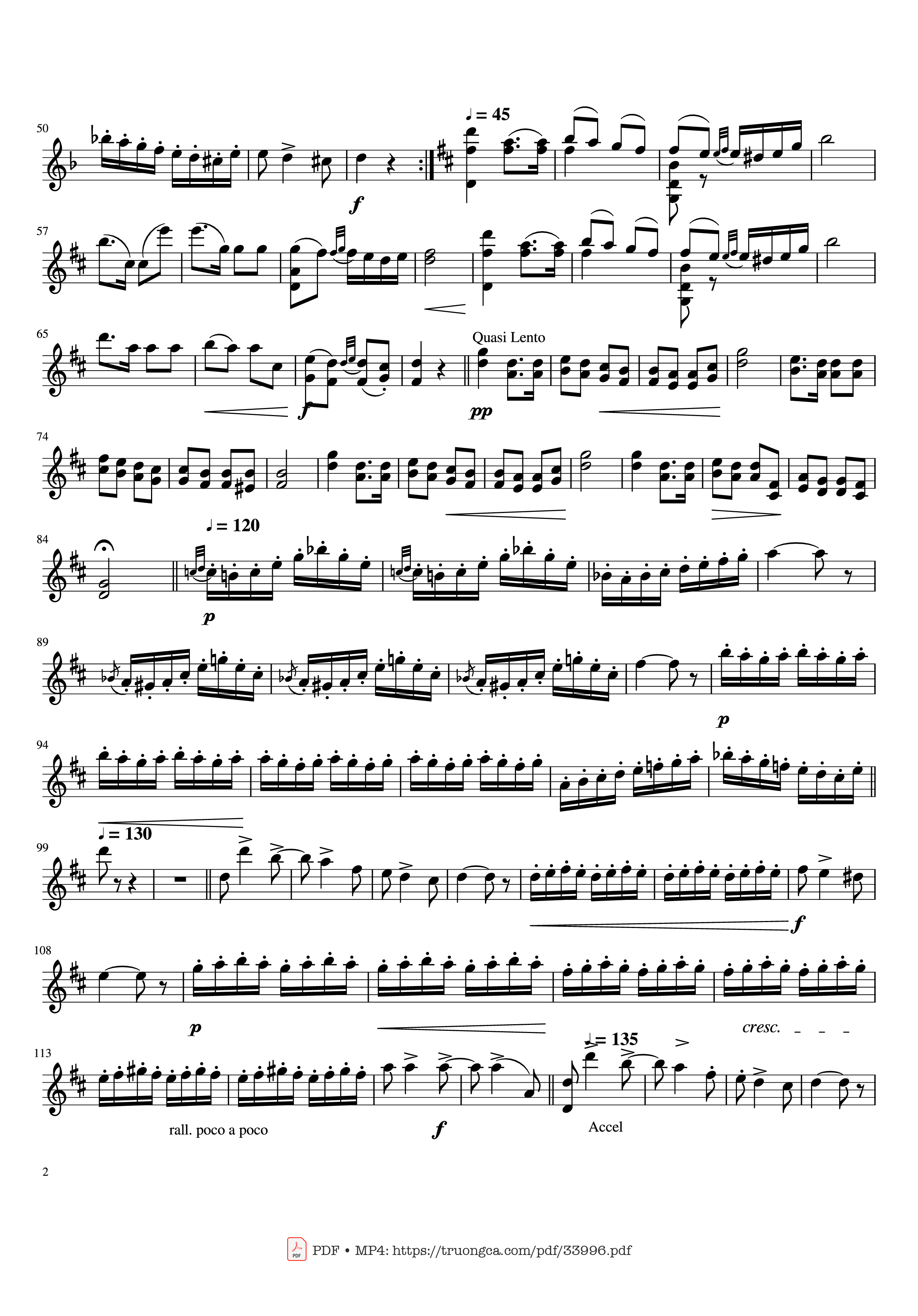 Trang 2 của Sheet nhạc PDF bài hát Czardas Violin - Vittorio Monti