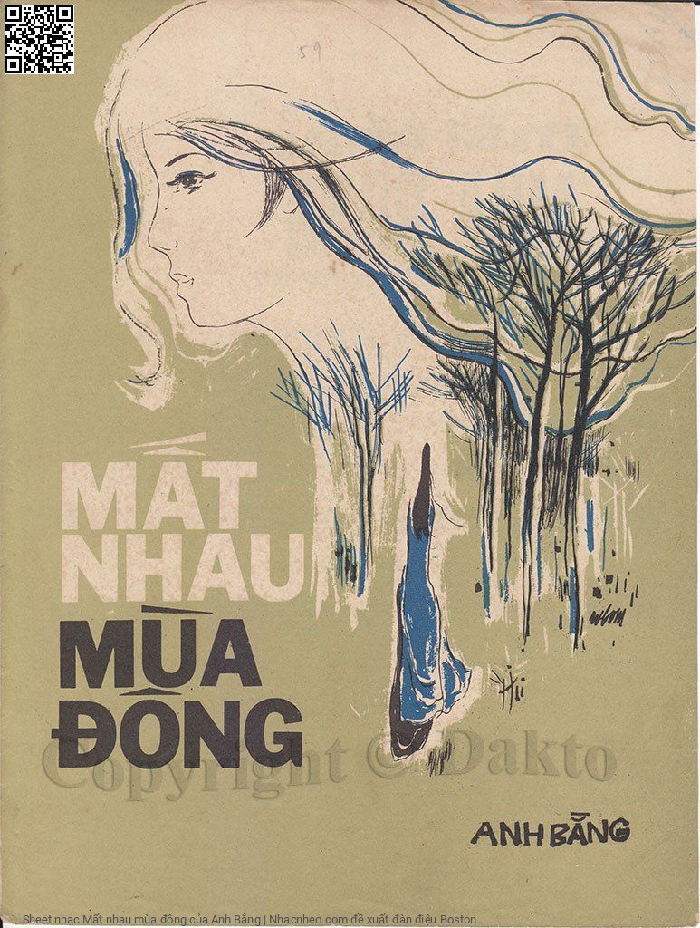 Trang 1 của Sheet nhạc PDF bài hát Mất nhau mùa đông - Anh Bằng, 1. Anh có nghe mưa  rơi từng cơn đau vời  vợi. Trọn mùa đông đơn côi trọn mùa đông không  vui