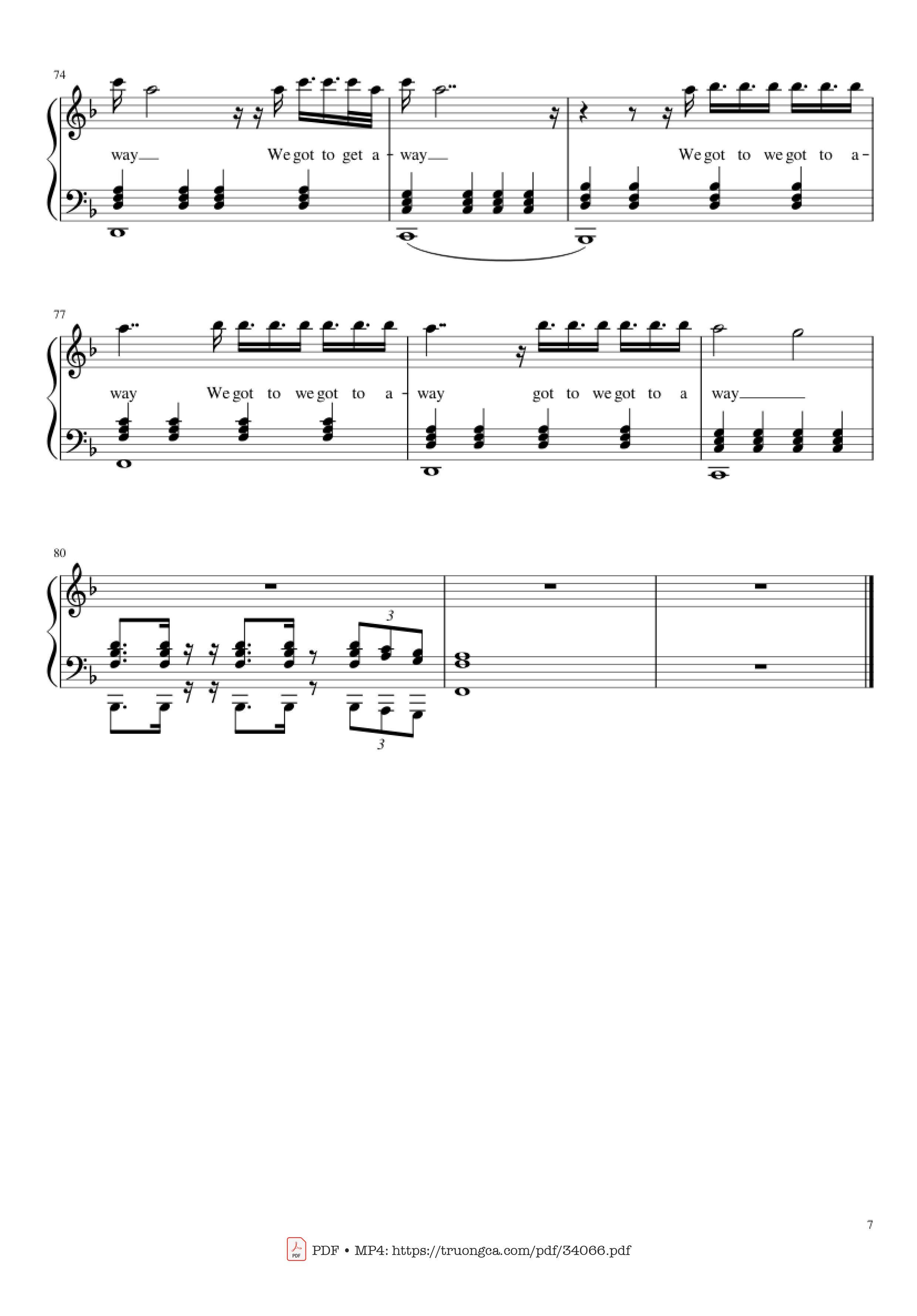 Trang 7 của Sheet nhạc PDF Piano bài hát Sign Of The Times Piano - Harry Styles