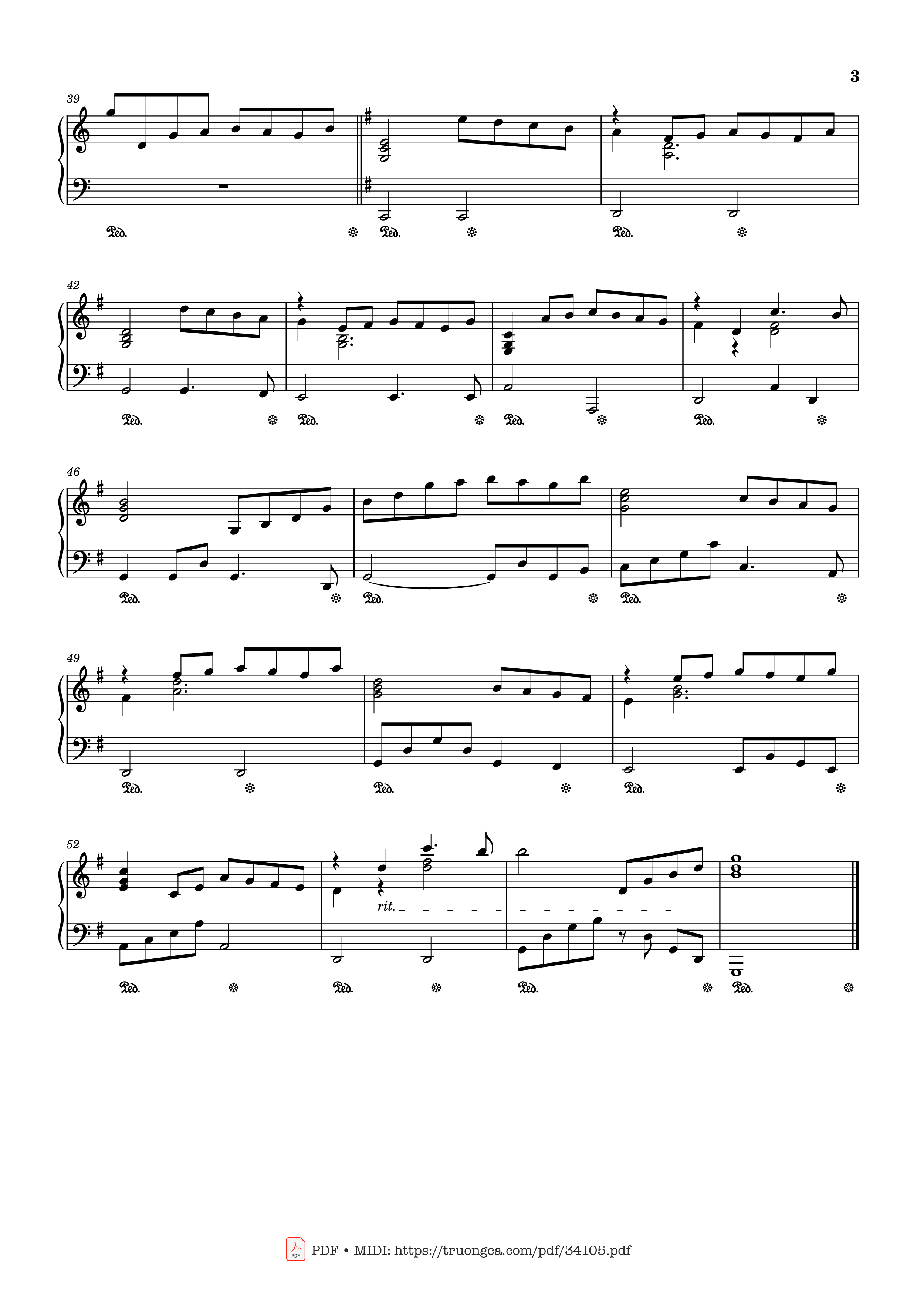Trang 3 của Sheet nhạc PDF bài hát The Homecoming Piano - Eloge