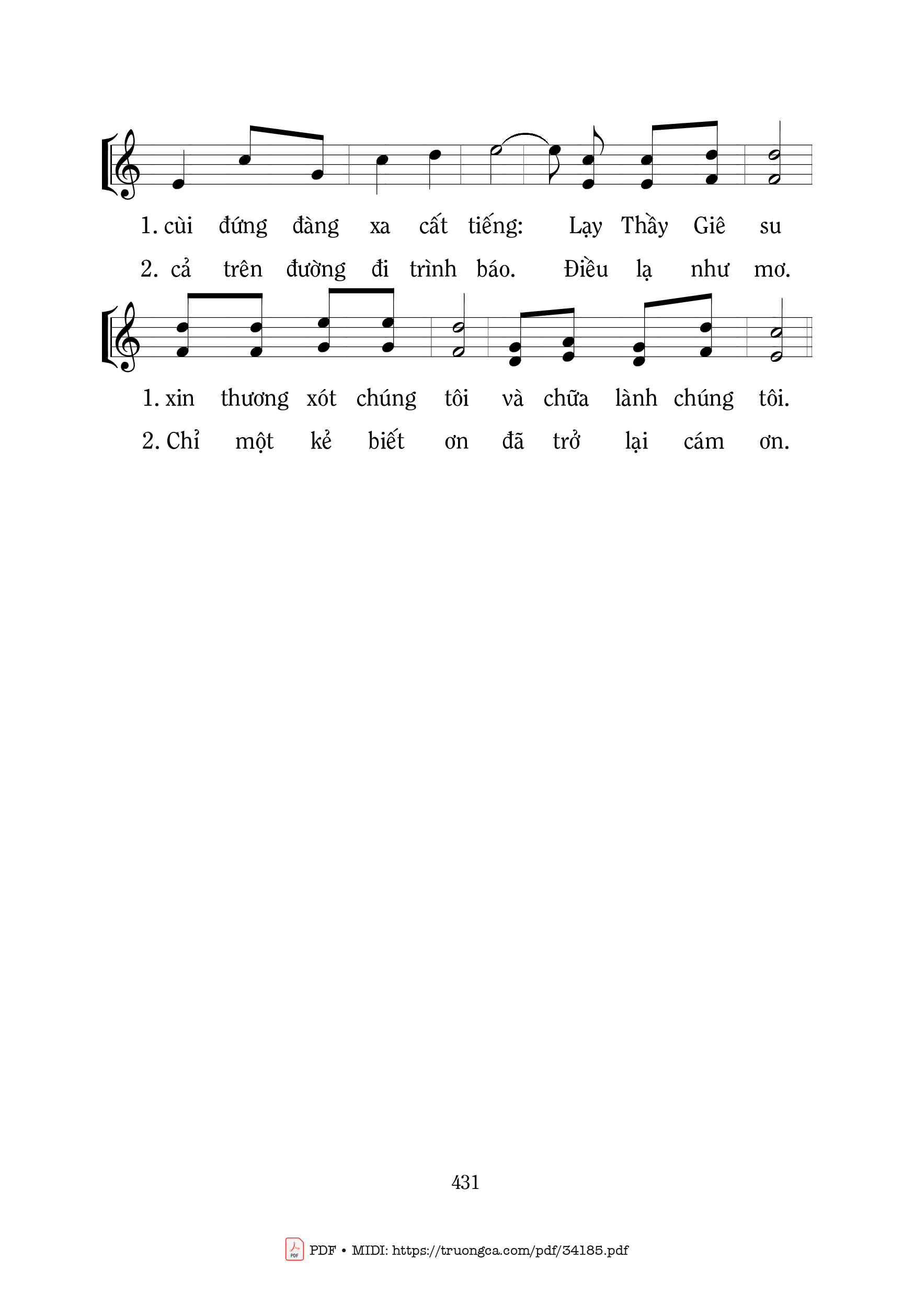 Ngươi hãy đứng dậy mà về vì đức tin của ngươi đã cứu chữa ngươi, Trang 2