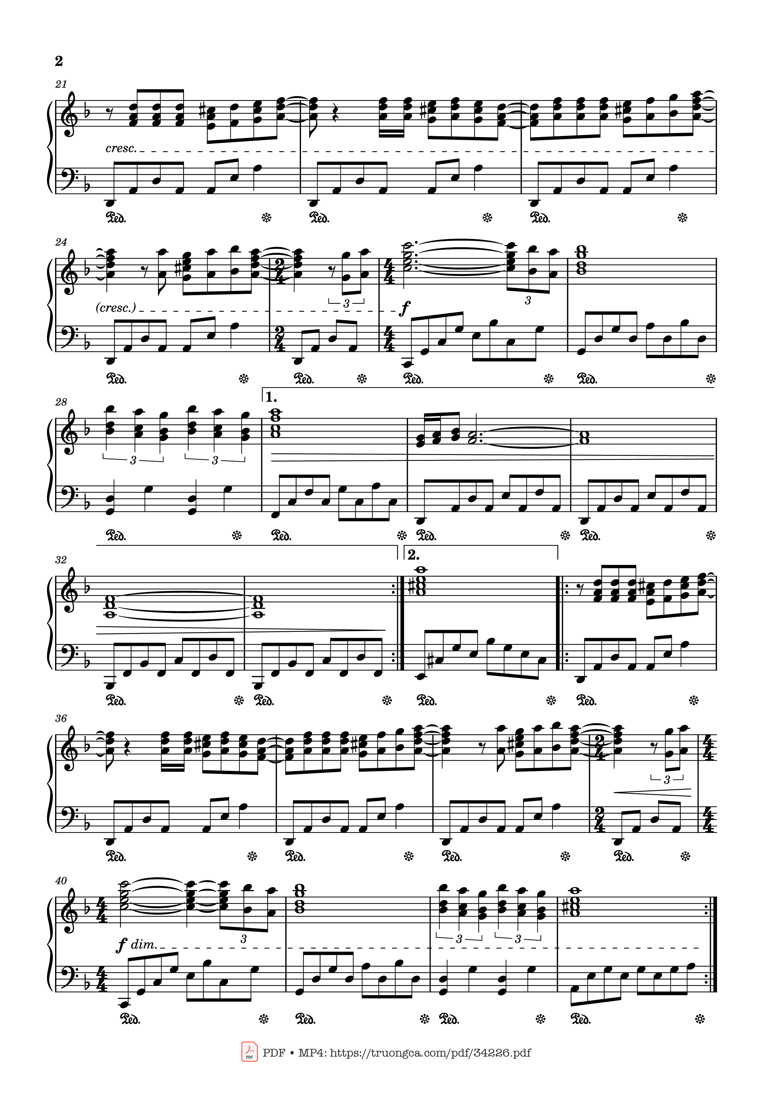 Trang 2 của Sheet nhạc PDF Piano bài hát Woman in Love Piano - Robin Hugh Gibb