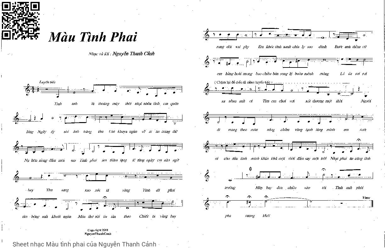 Màu tình phai - Nguyễn Thanh Cảnh