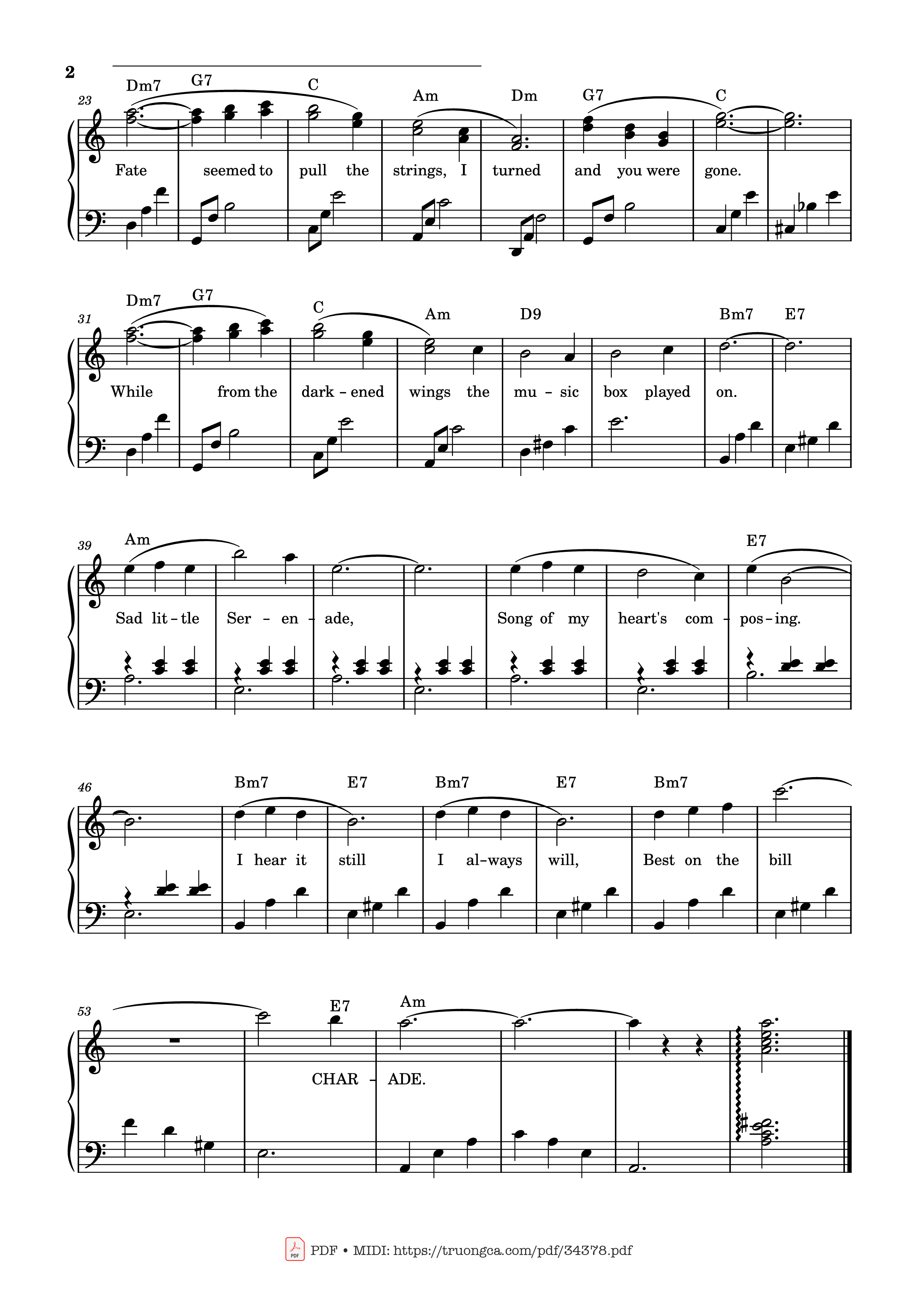 Trang 2 của Sheet nhạc PDF Piano bài hát Charade - Henry Mancini Piano - Henry Mancini