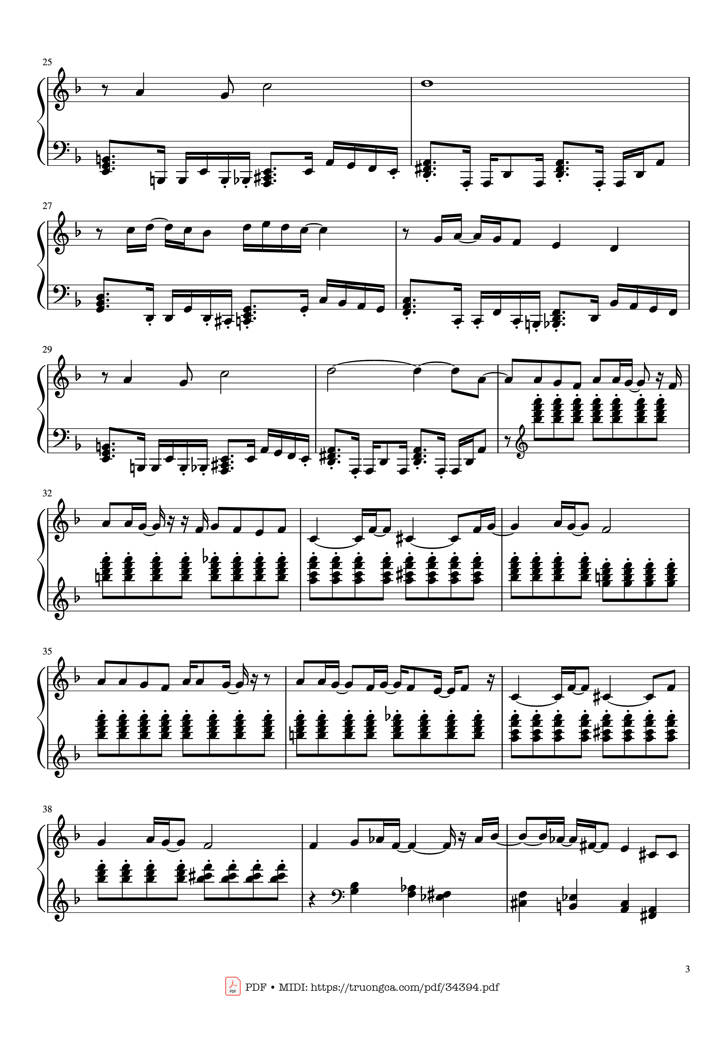 Trang 3 của Sheet nhạc PDF bài hát Homage Piano - Mild High Club