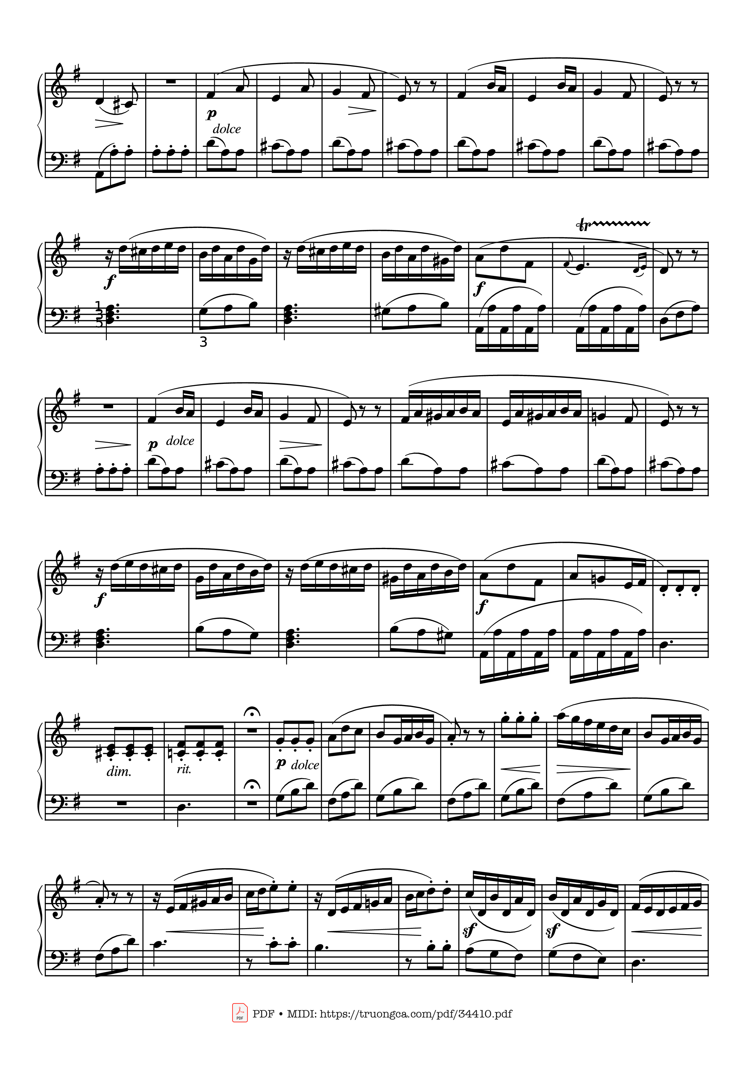 Trang 2 của Sheet nhạc PDF Piano bài hát RONDO from Sonatina Op. 36 No.2 Piano - CLEMENTI