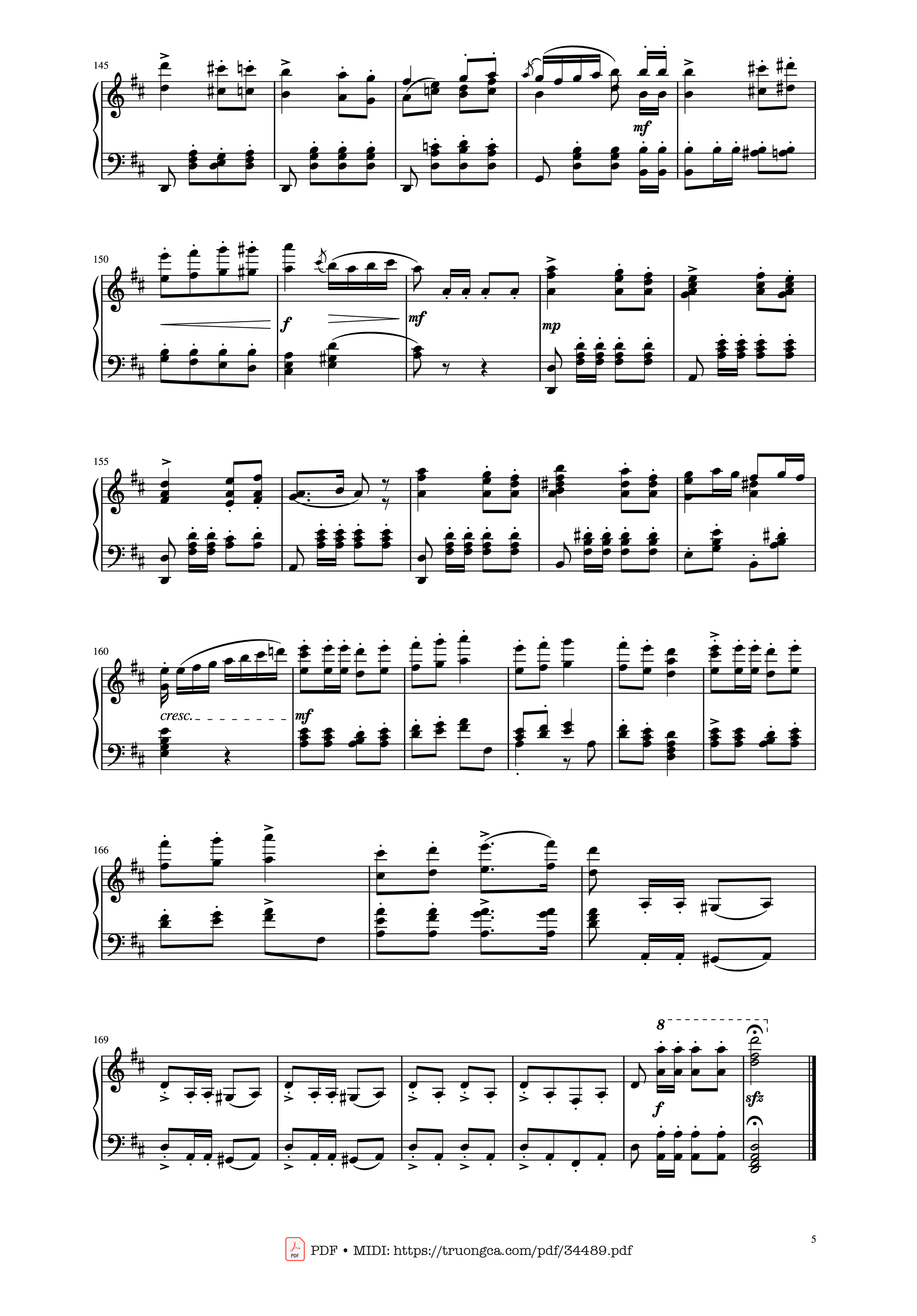 Trang 5 của Sheet nhạc PDF Piano bài hát March Militaire Piano - Franz Shubert