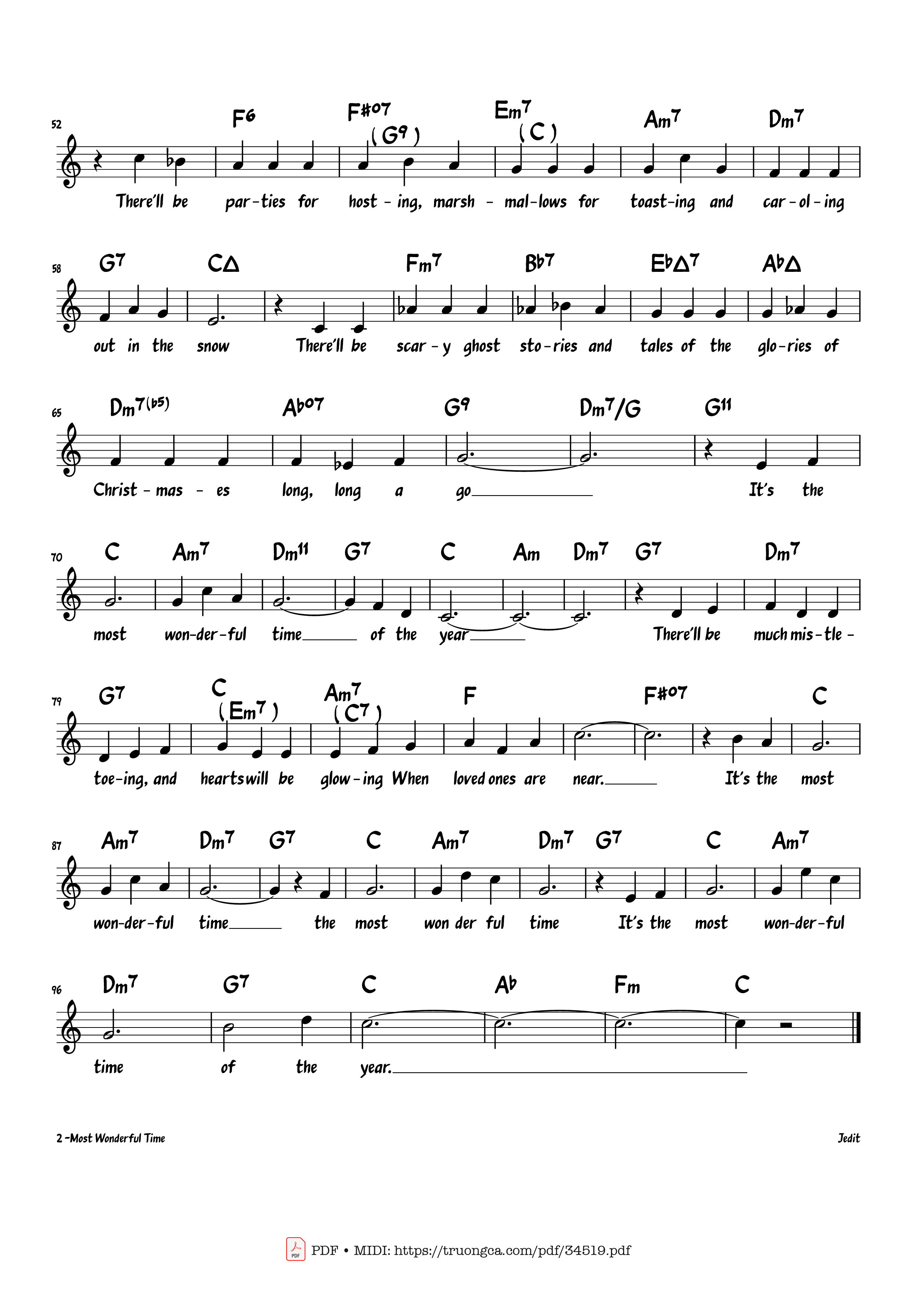 Trang 2 của Sheet nhạc PDF Piano bài hát It
