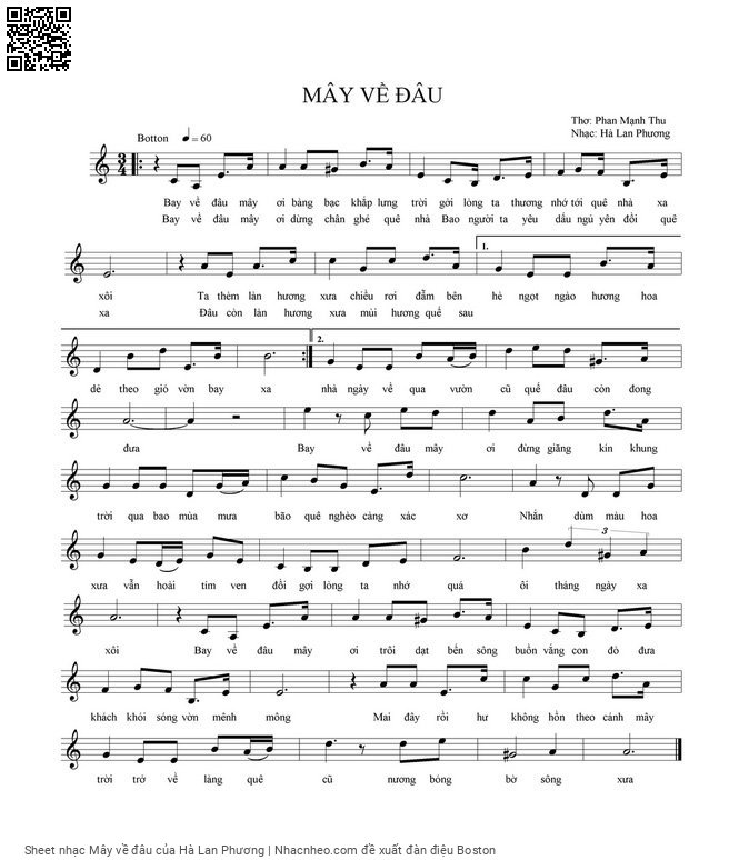 Mây về đâu - Hà Lan Phương