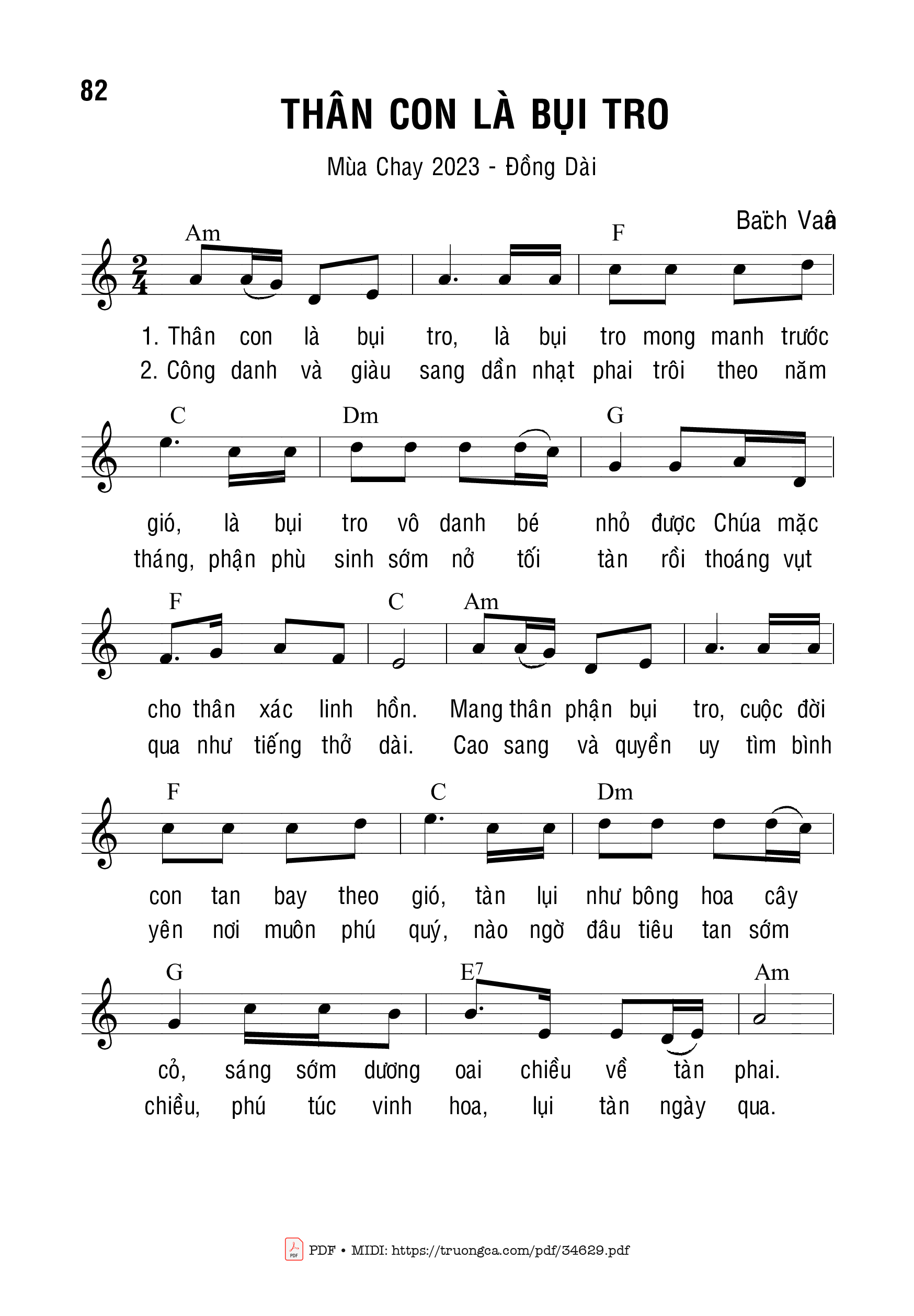 Thân Con Là Bụi Tro