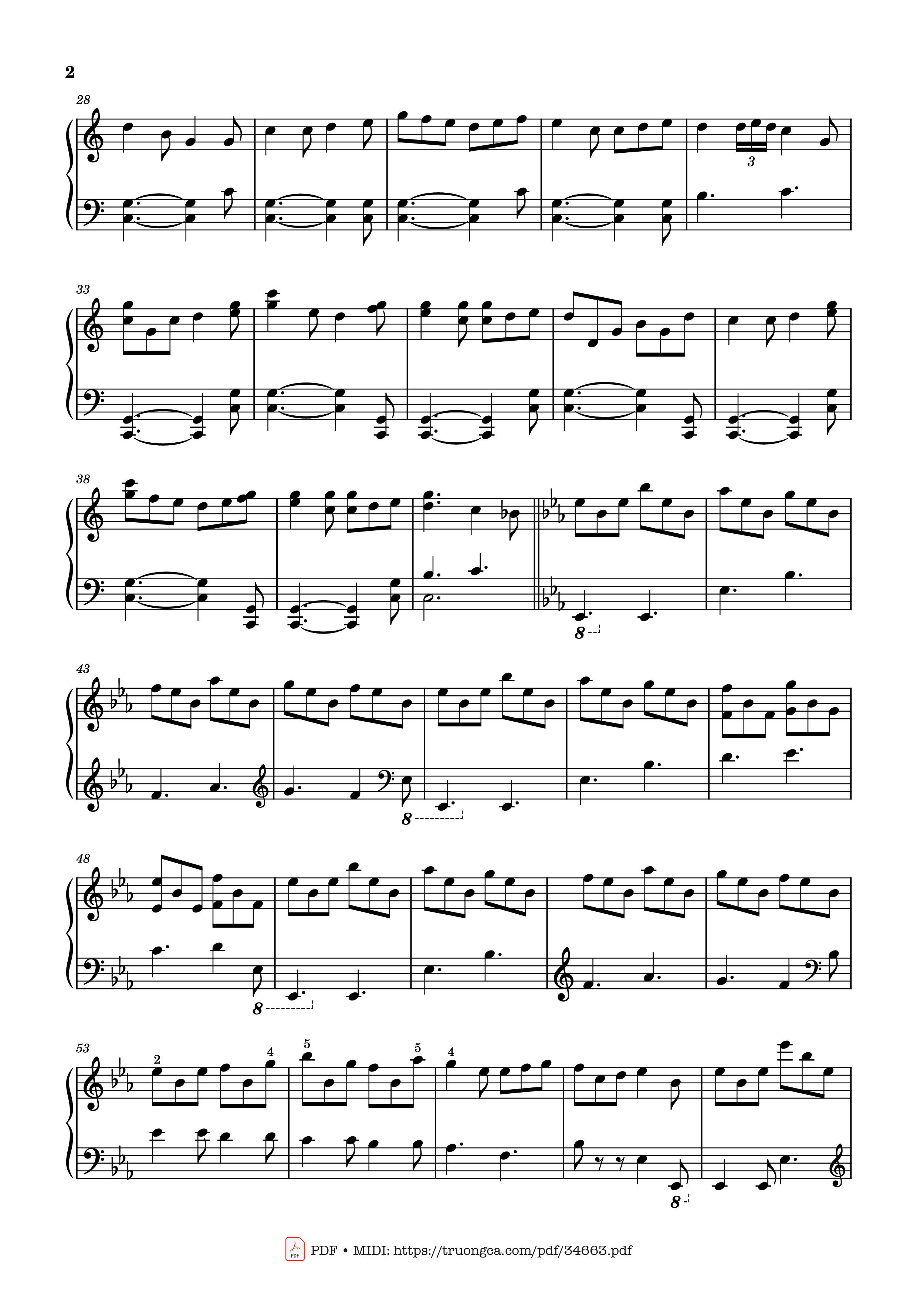 Trang 2 của Sheet nhạc PDF Piano bài hát I Saw Three Ships Piano - English Christmas carol