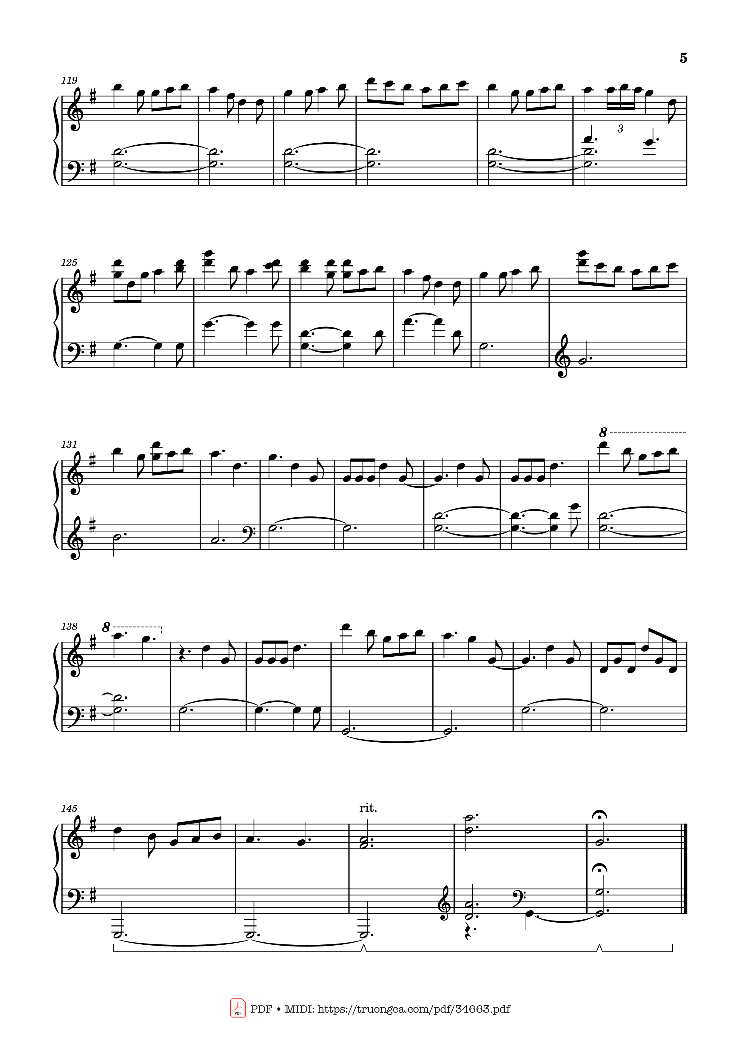 Trang 5 của Sheet nhạc PDF Piano bài hát I Saw Three Ships Piano - English Christmas carol