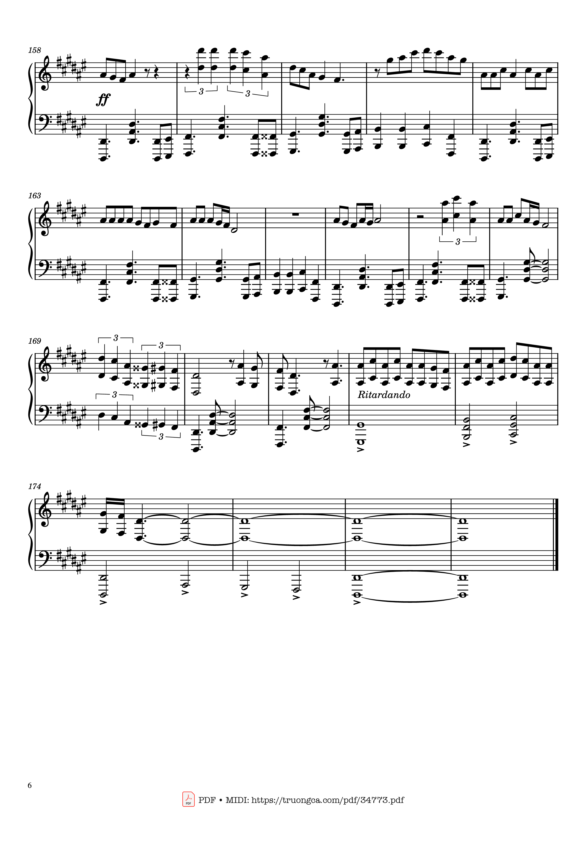 Trang 6 của Sheet nhạc PDF Piano bài hát Sweet Child o