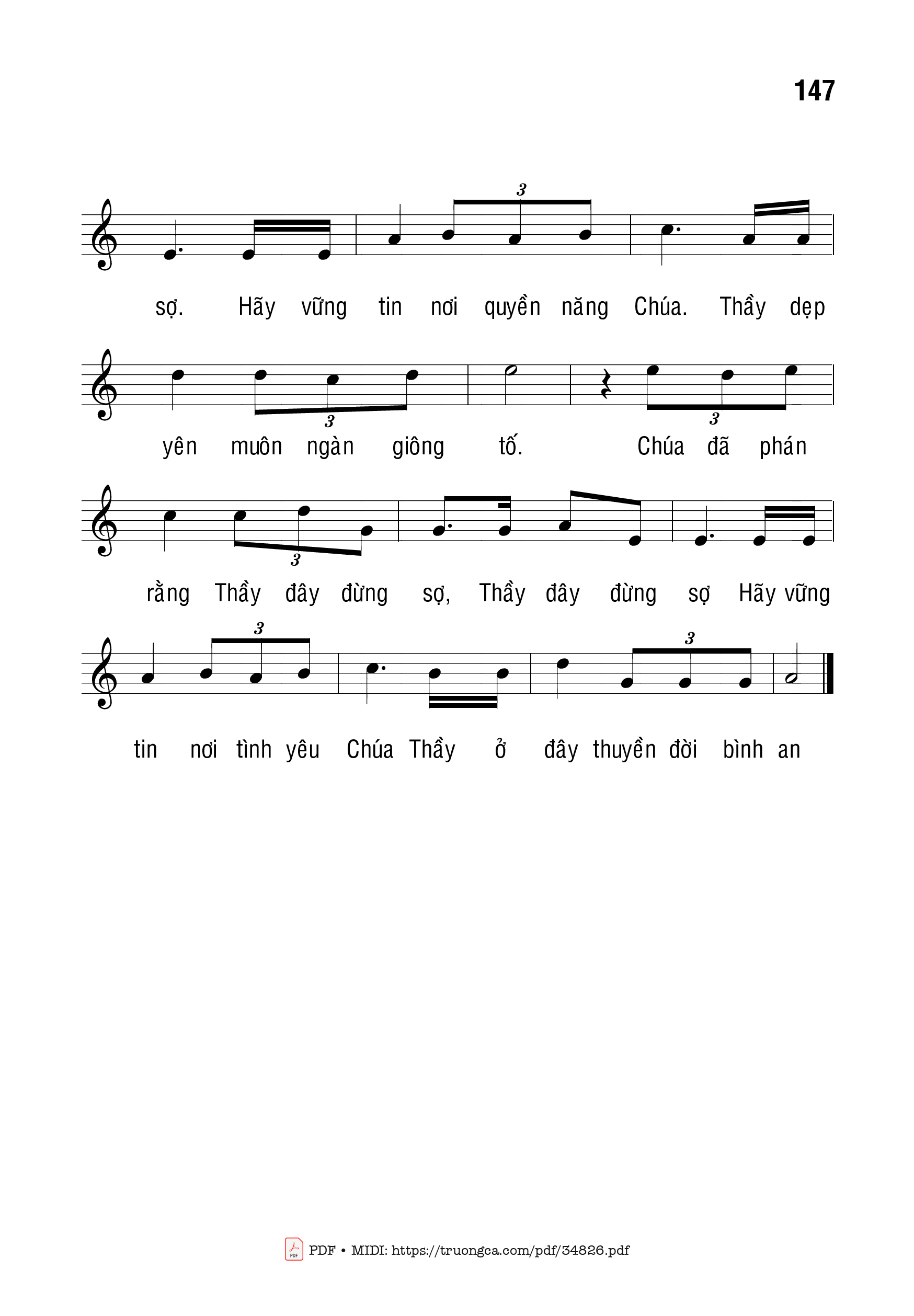 Trang 2 của Sheet nhạc PDF bài hát Xin Cho Con Vững Tin - Bạch Vân