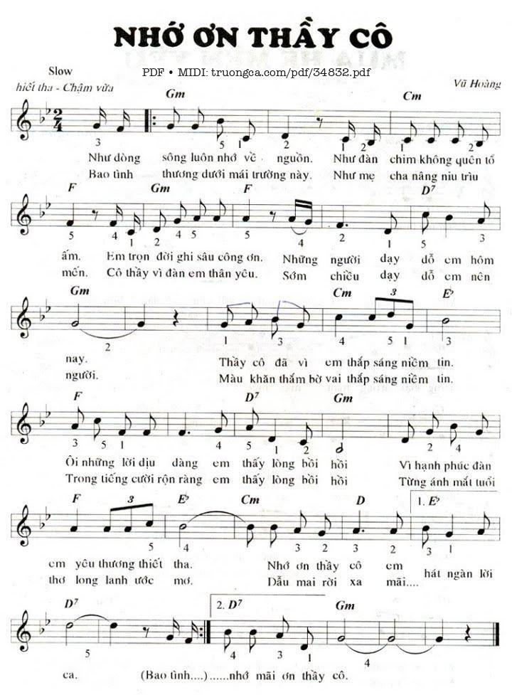 Nhớ Ơn Thầy Cô