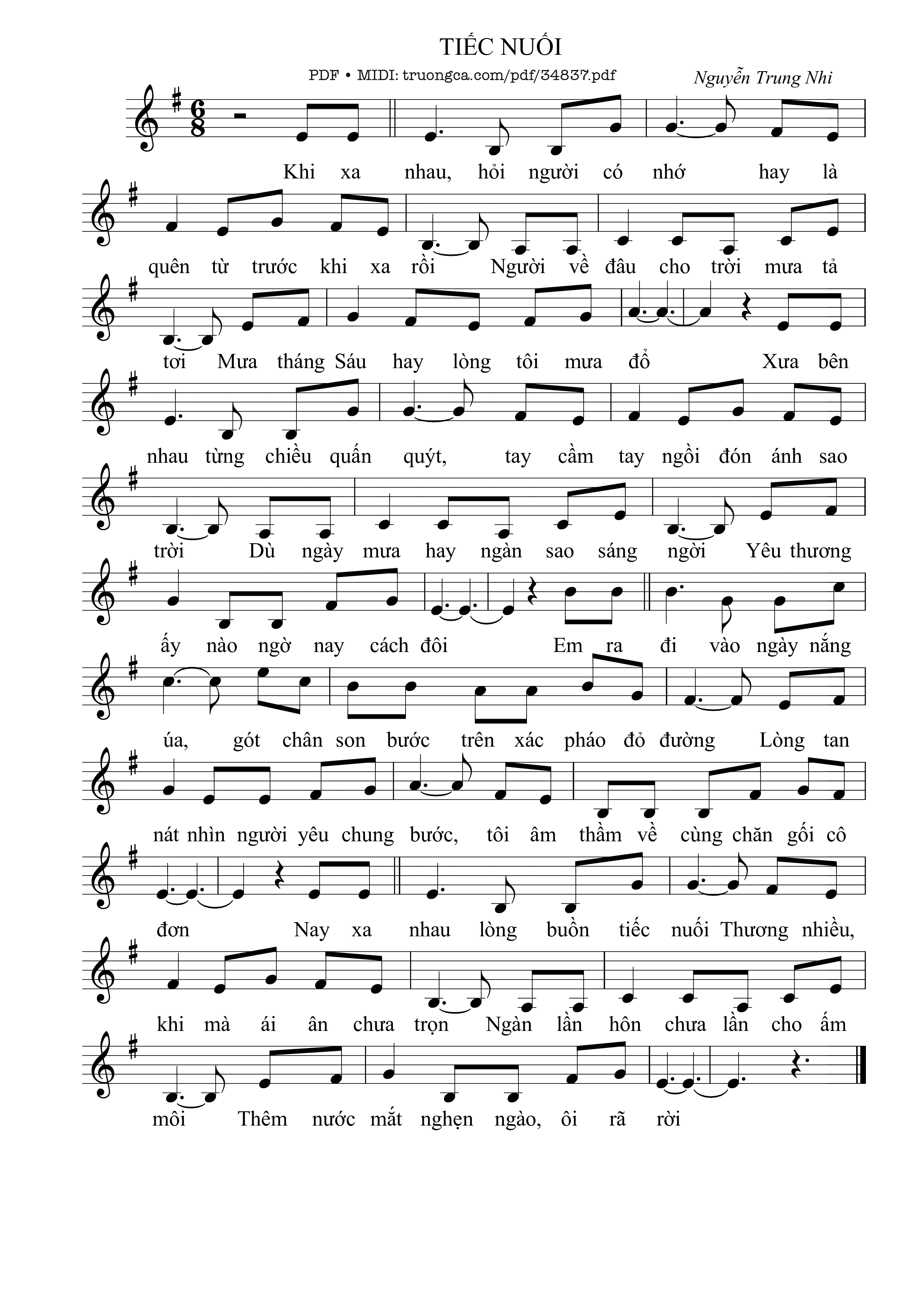 Tiếc nuối - Nguyễn Trung Nhi