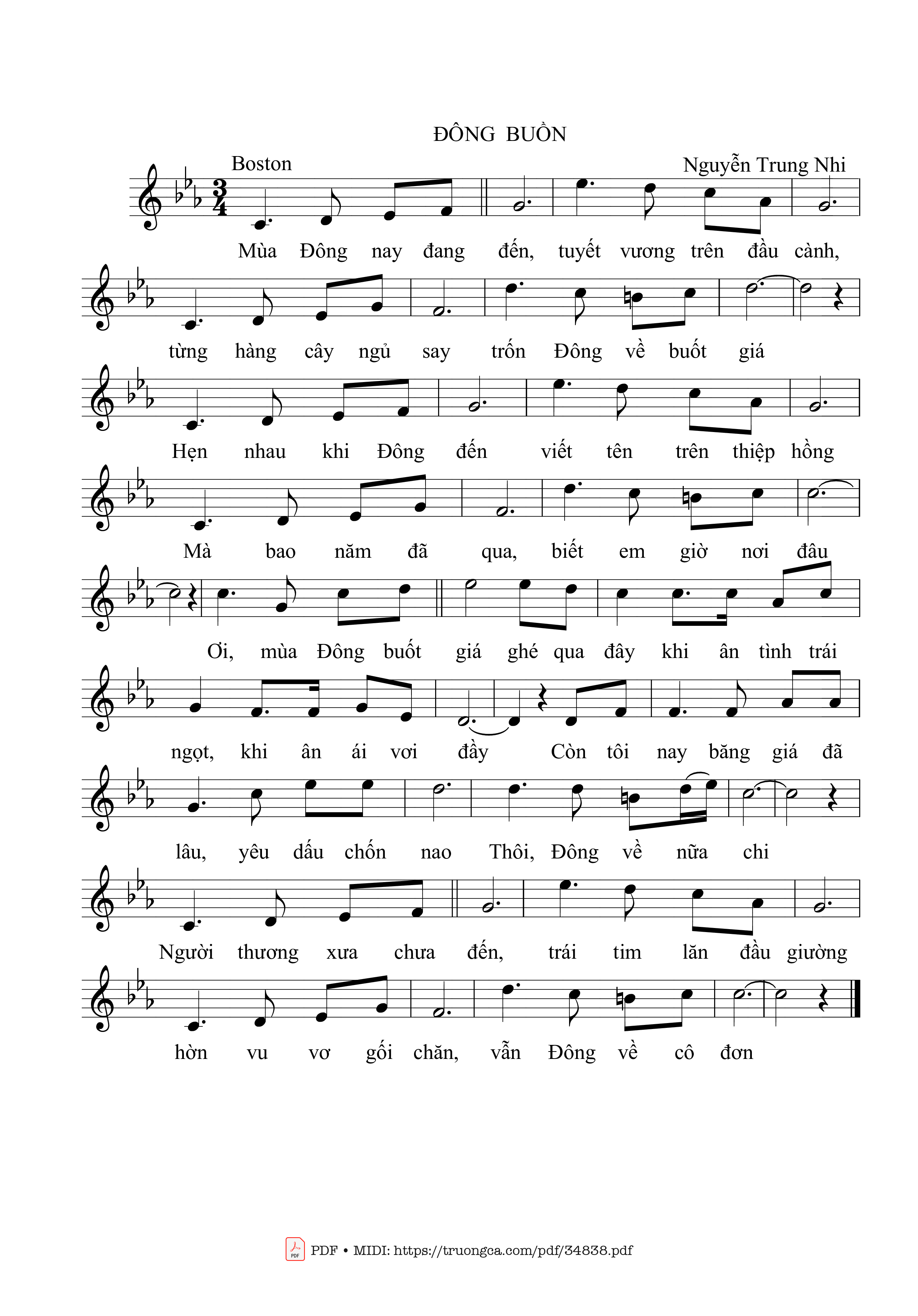 Đông buồn - Nguyễn Trung Nhi