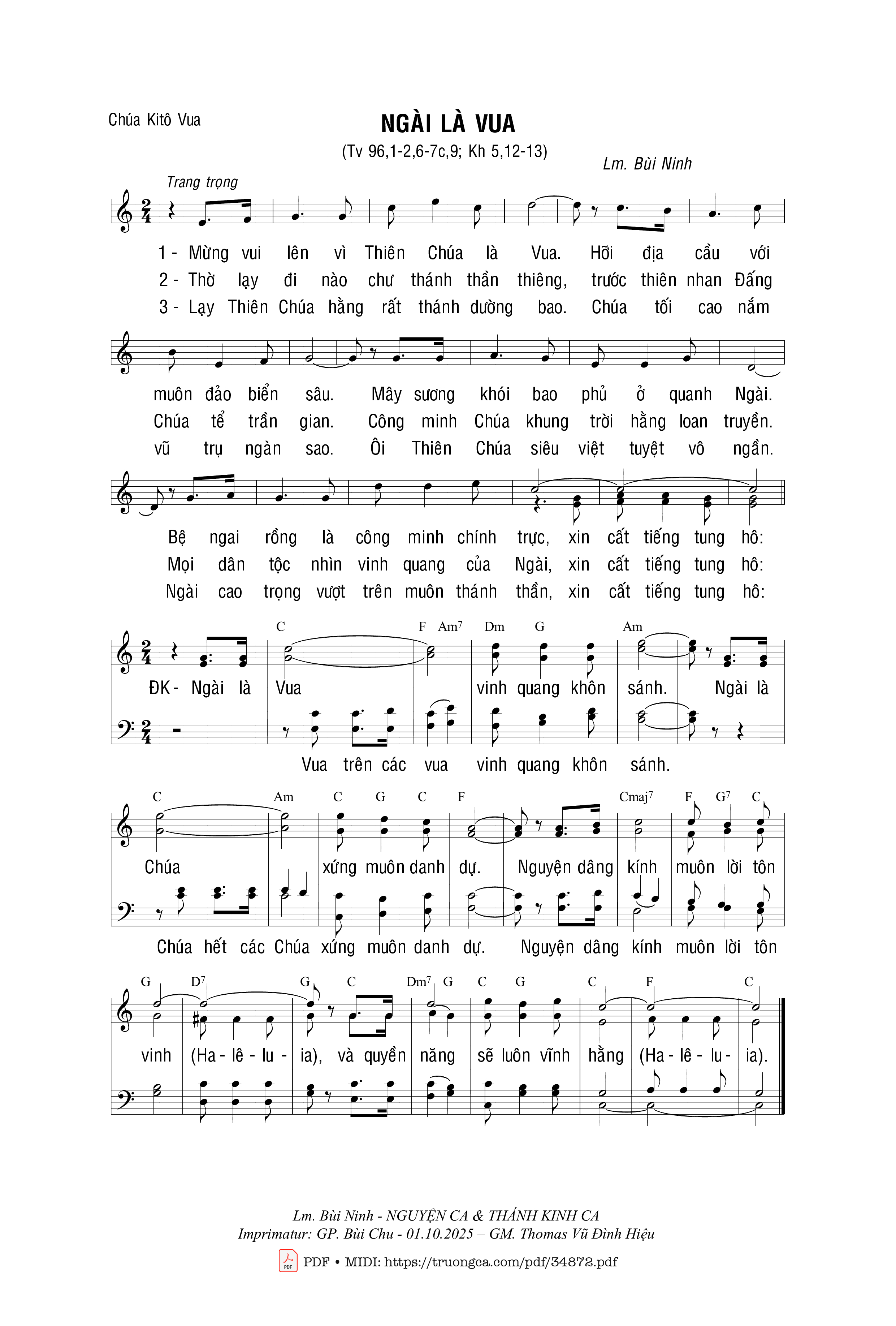 Ngài Là Vua - Bùi Ninh