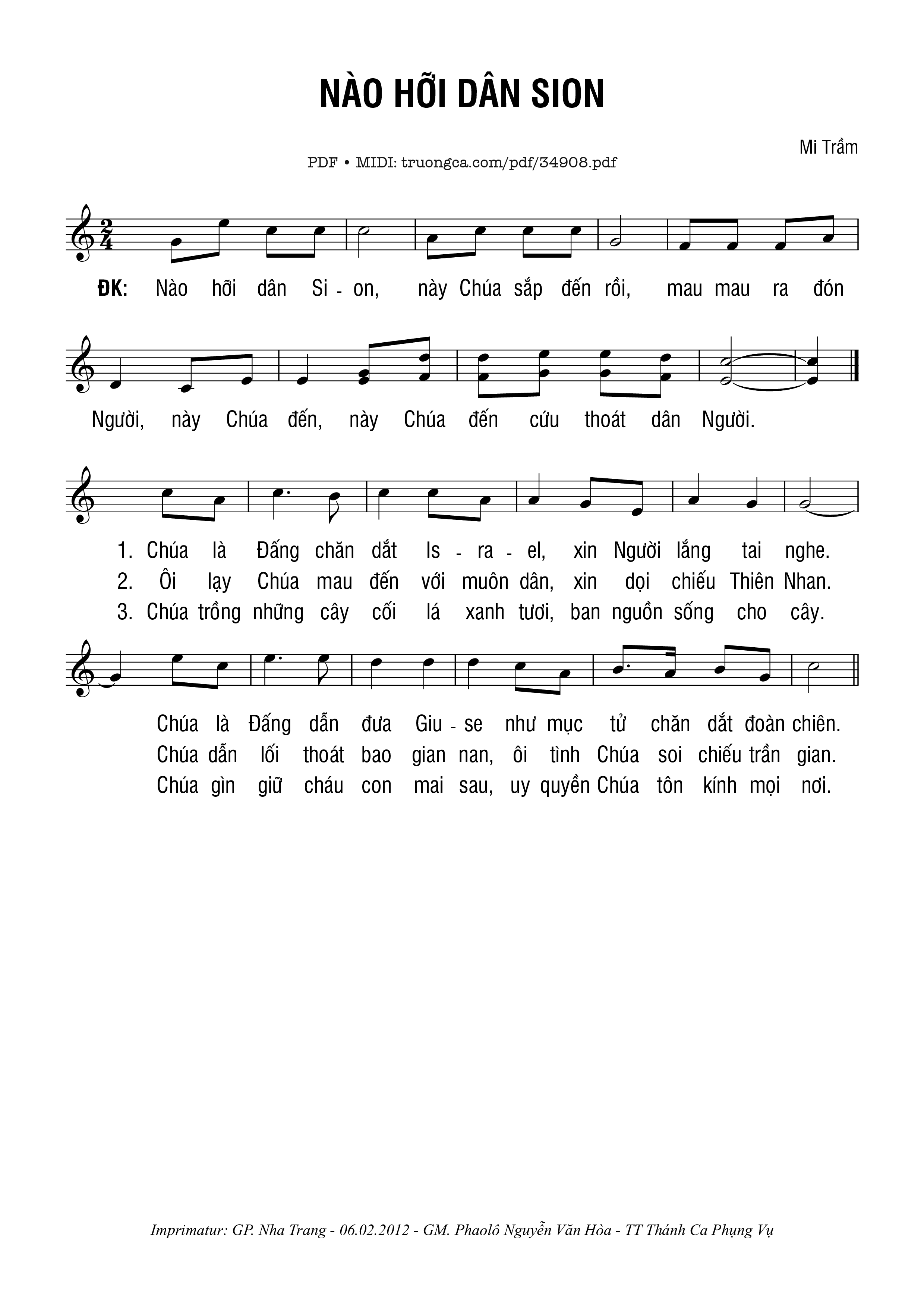 Nào Hỡi Dân Xi-On