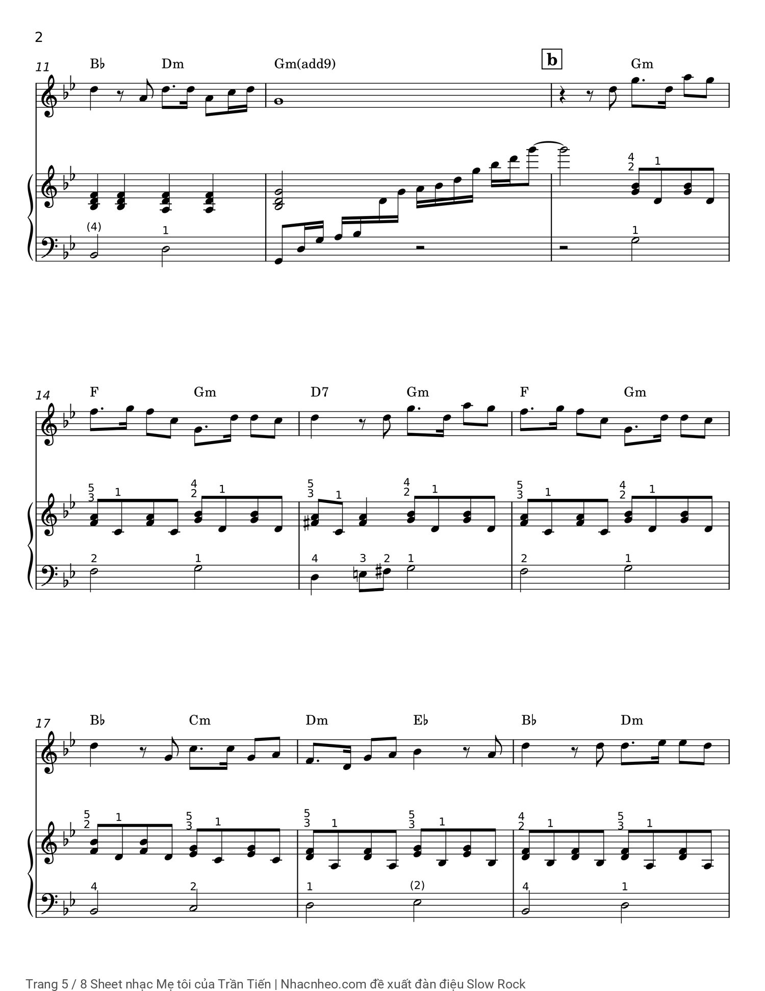 Trang 5 của Sheet nhạc PDF Piano bài hát Mẹ tôi - Trần Tiến, Có sheet Piano đệm hát..  1. Mẹ  ơi con đã già  rồi con ngồi nhớ  mẹ khóc như trẻ  con