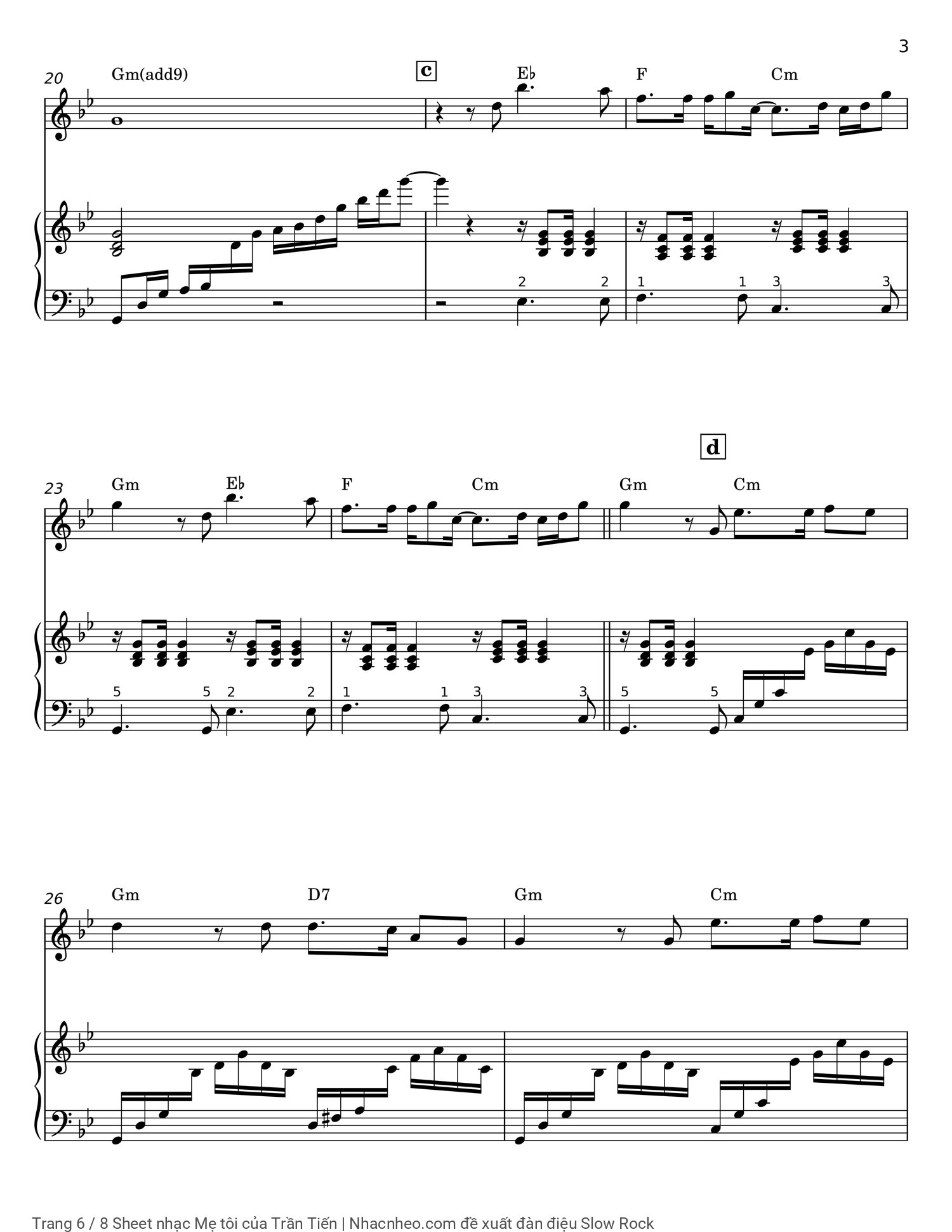 Trang 6 của Sheet nhạc PDF Piano bài hát Mẹ tôi - Trần Tiến, Có sheet Piano đệm hát..  1. Mẹ  ơi con đã già  rồi con ngồi nhớ  mẹ khóc như trẻ  con