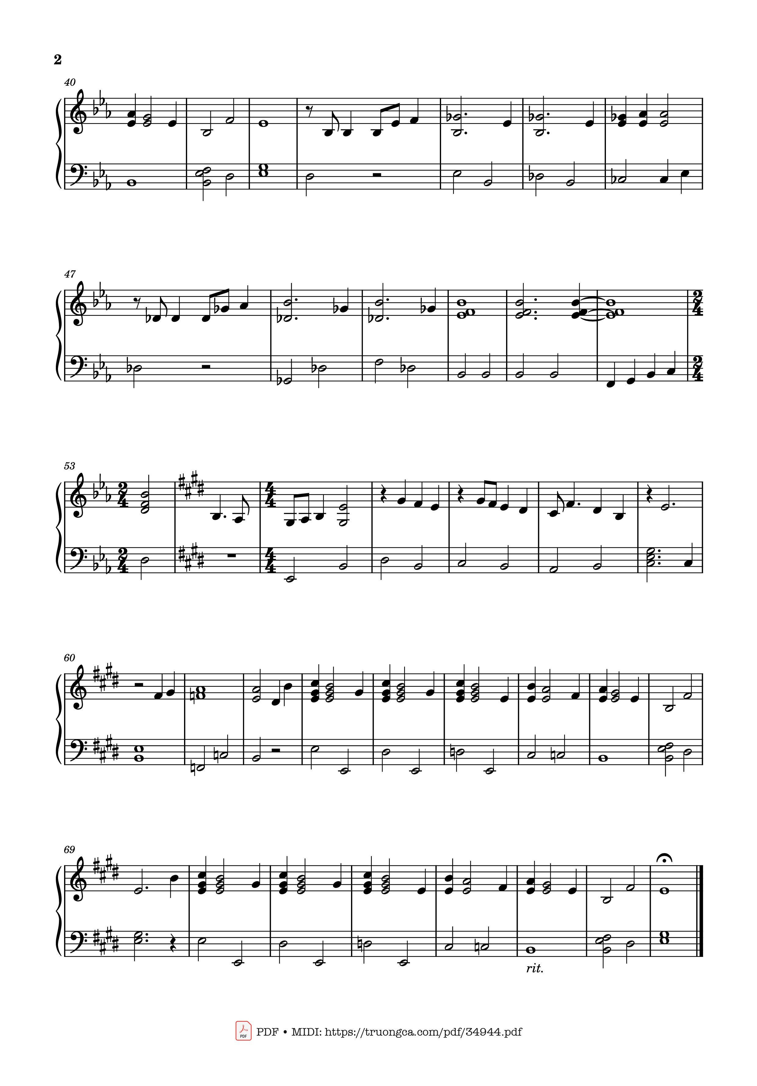 Trang 2 của Sheet nhạc PDF Piano bài hát Tomorrow Piano EASY - Annie