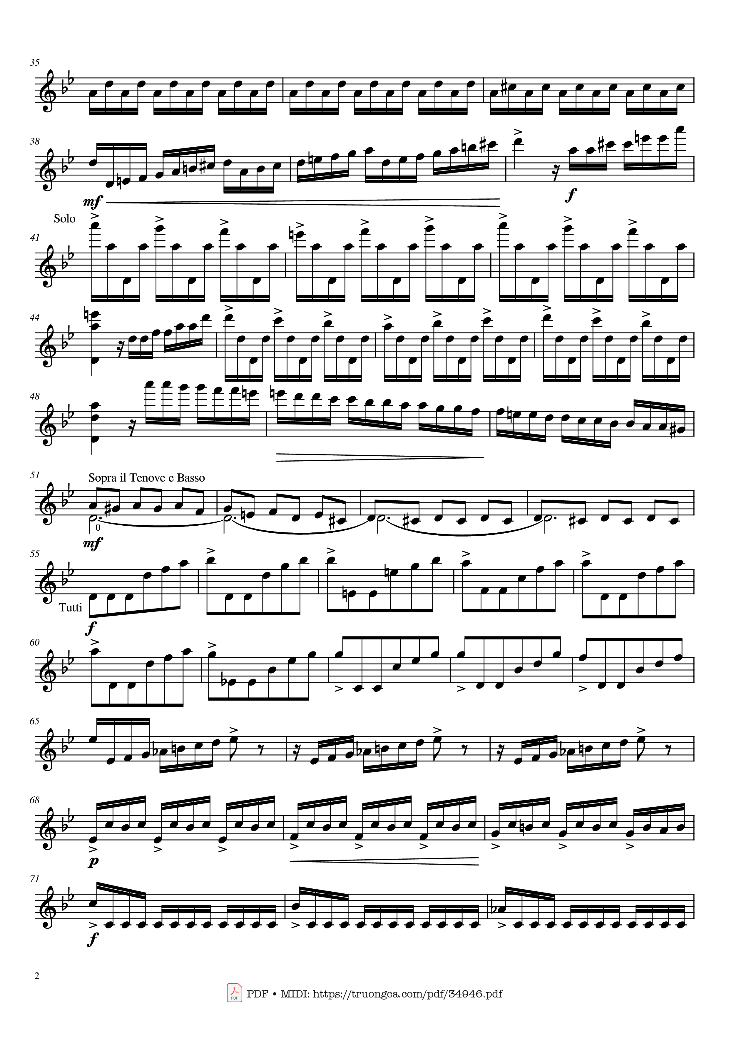 Trang 2 của Sheet nhạc PDF bài hát Violin Concerto in G minor, No. 2, Op. 8, RV 315 - Antonio Vivaldi