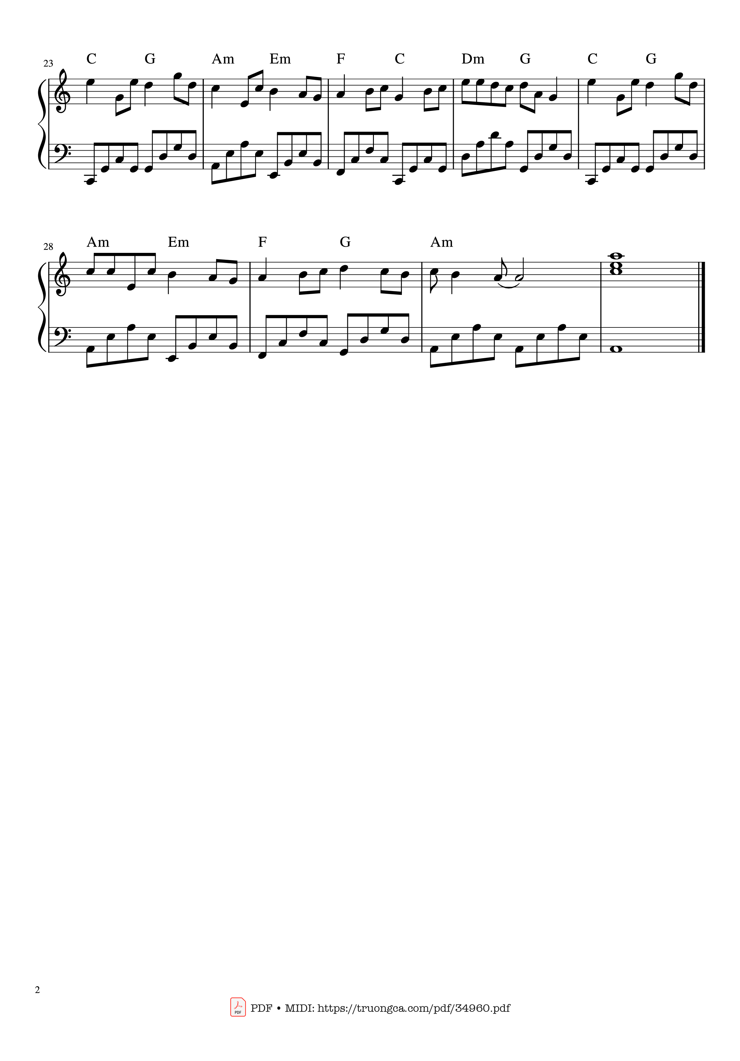 Trang 2 của Sheet nhạc PDF Piano bài hát Cô bé mùa đông Piano - Phạm Toàn Thắng