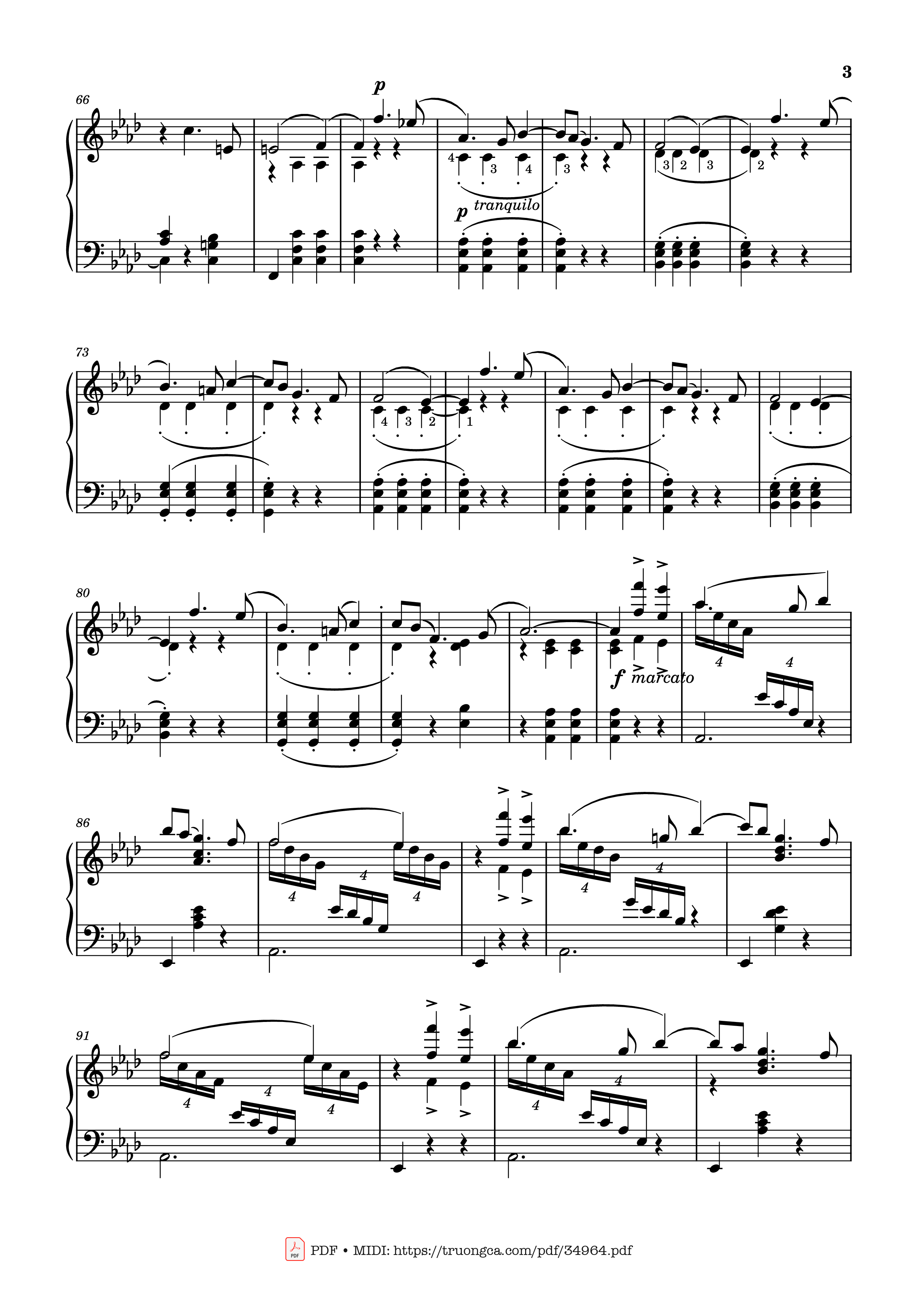 Trang 3 của Sheet nhạc PDF Piano bài hát Valse Sentimentale Piano, Tchaikovsky - Pyotr Ilyich Tchaikovsky
