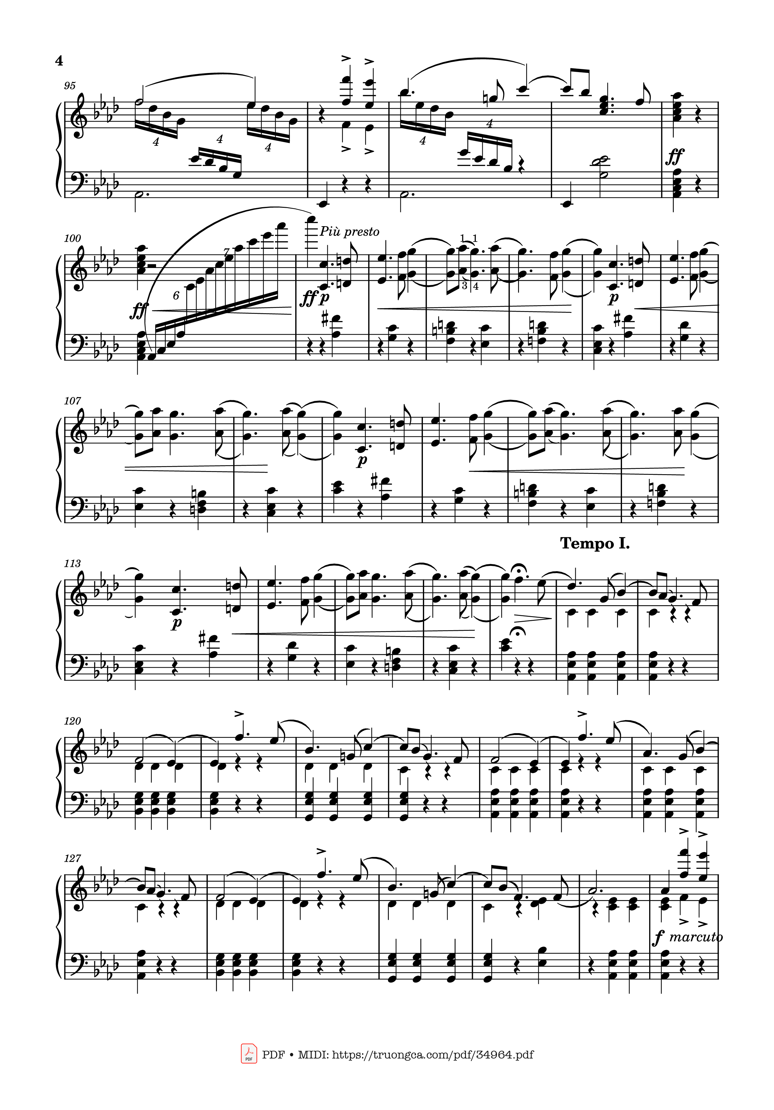 Trang 4 của Sheet nhạc PDF Piano bài hát Valse Sentimentale Piano, Tchaikovsky - Pyotr Ilyich Tchaikovsky
