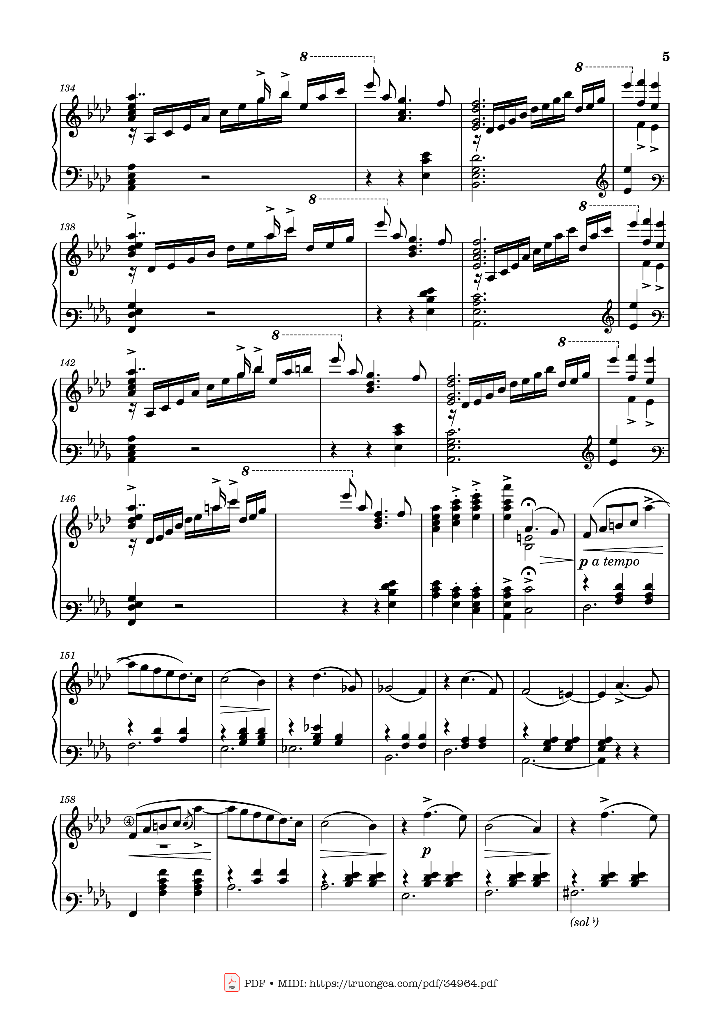 Trang 5 của Sheet nhạc PDF Piano bài hát Valse Sentimentale Piano, Tchaikovsky - Pyotr Ilyich Tchaikovsky