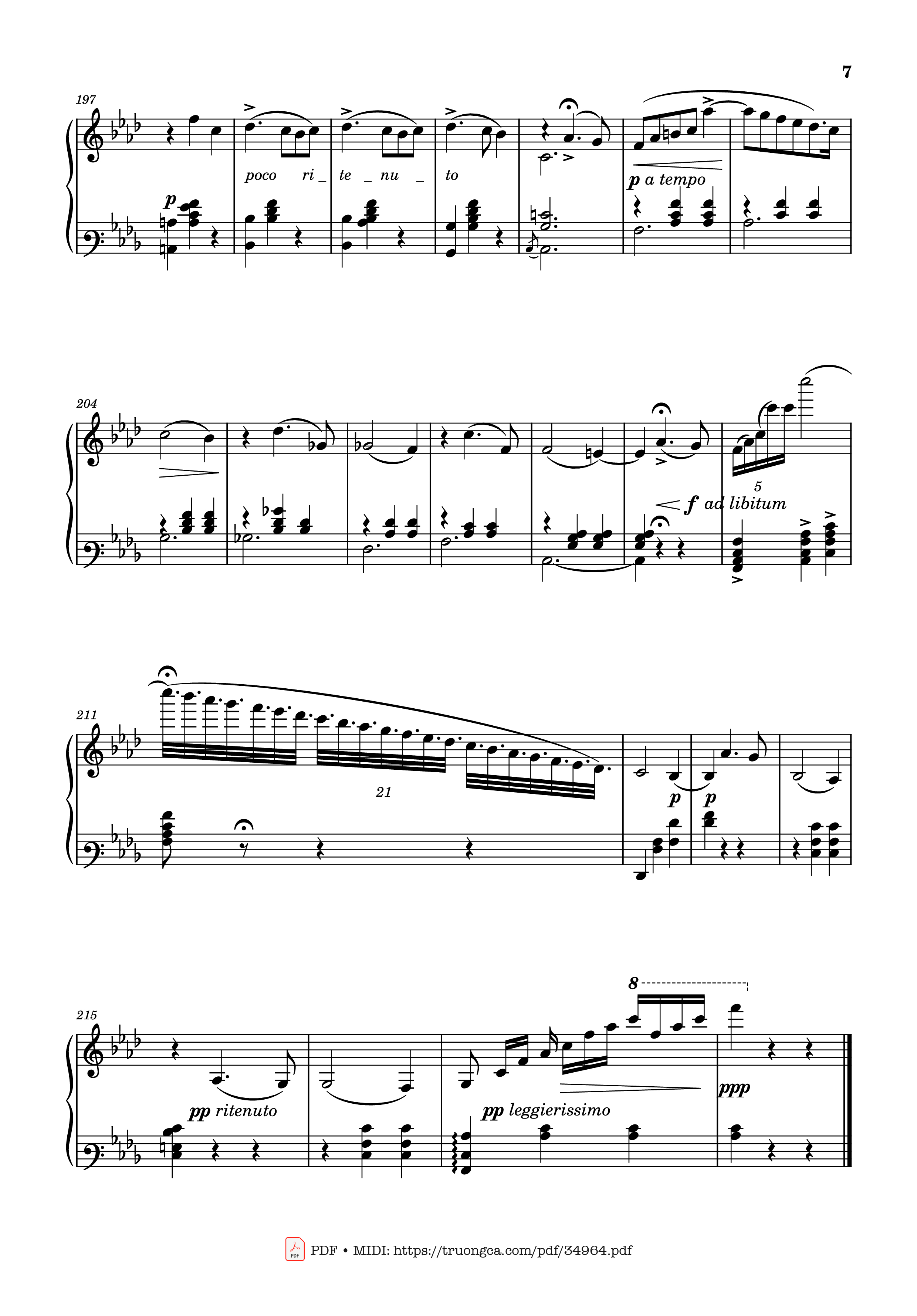 Trang 7 của Sheet nhạc PDF Piano bài hát Valse Sentimentale Piano, Tchaikovsky - Pyotr Ilyich Tchaikovsky