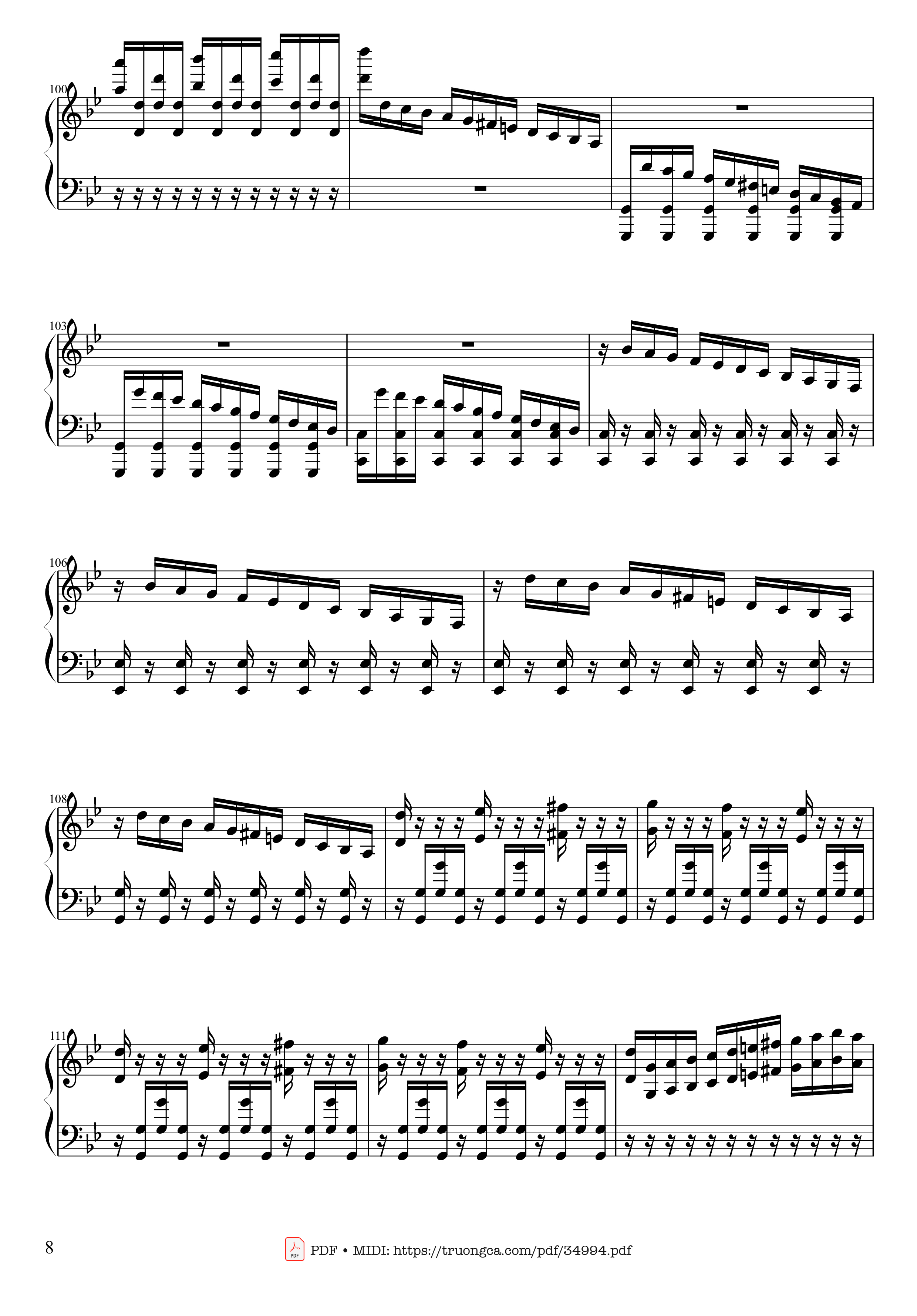 Trang 8 của Sheet nhạc PDF Piano bài hát Summer - Vivaldi - Presto Piano - Antonio Vivaldi