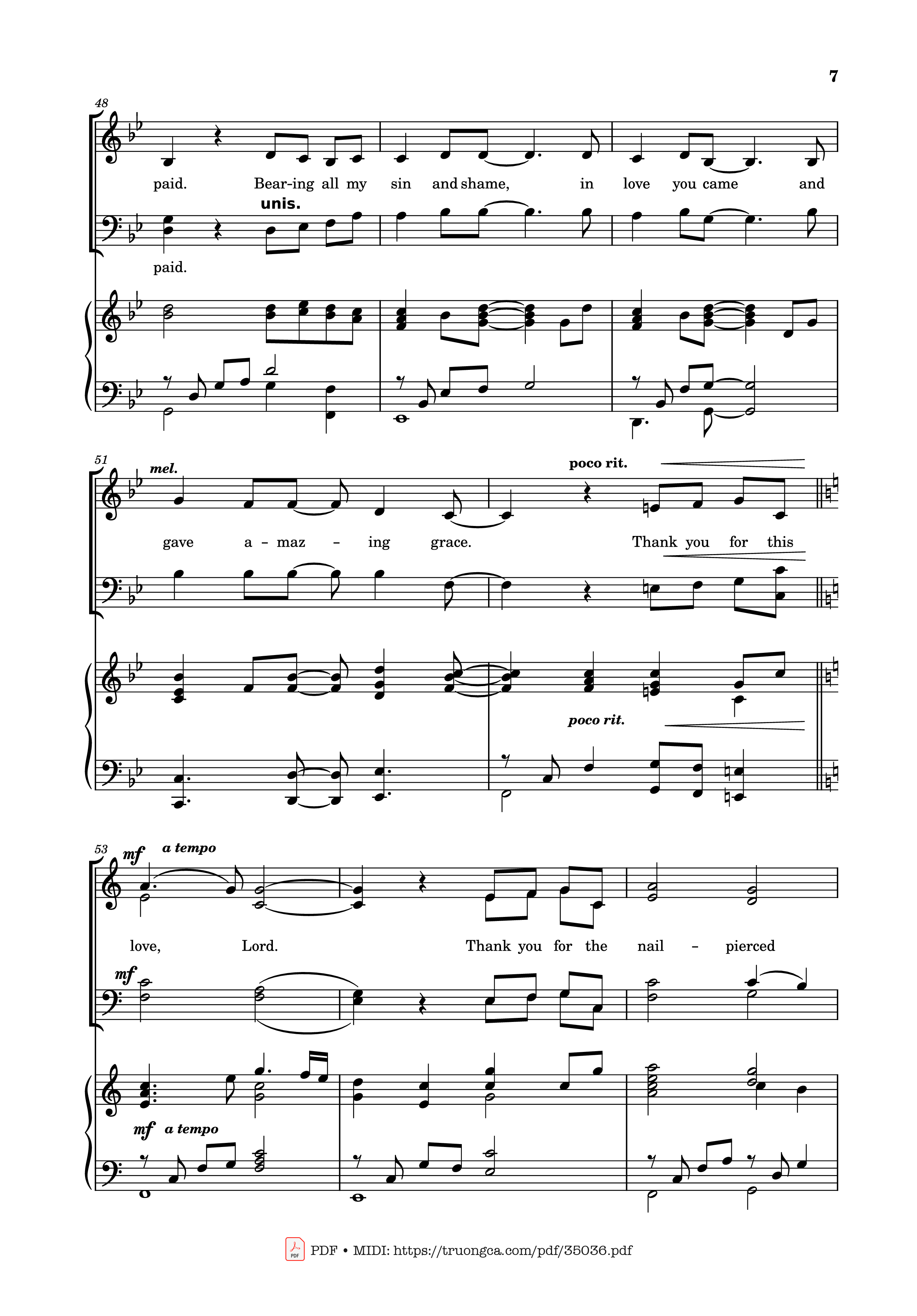 Trang 7 của Sheet nhạc PDF Piano bài hát Worthy is the Lamb Piano - DARLENE ZSCHECH