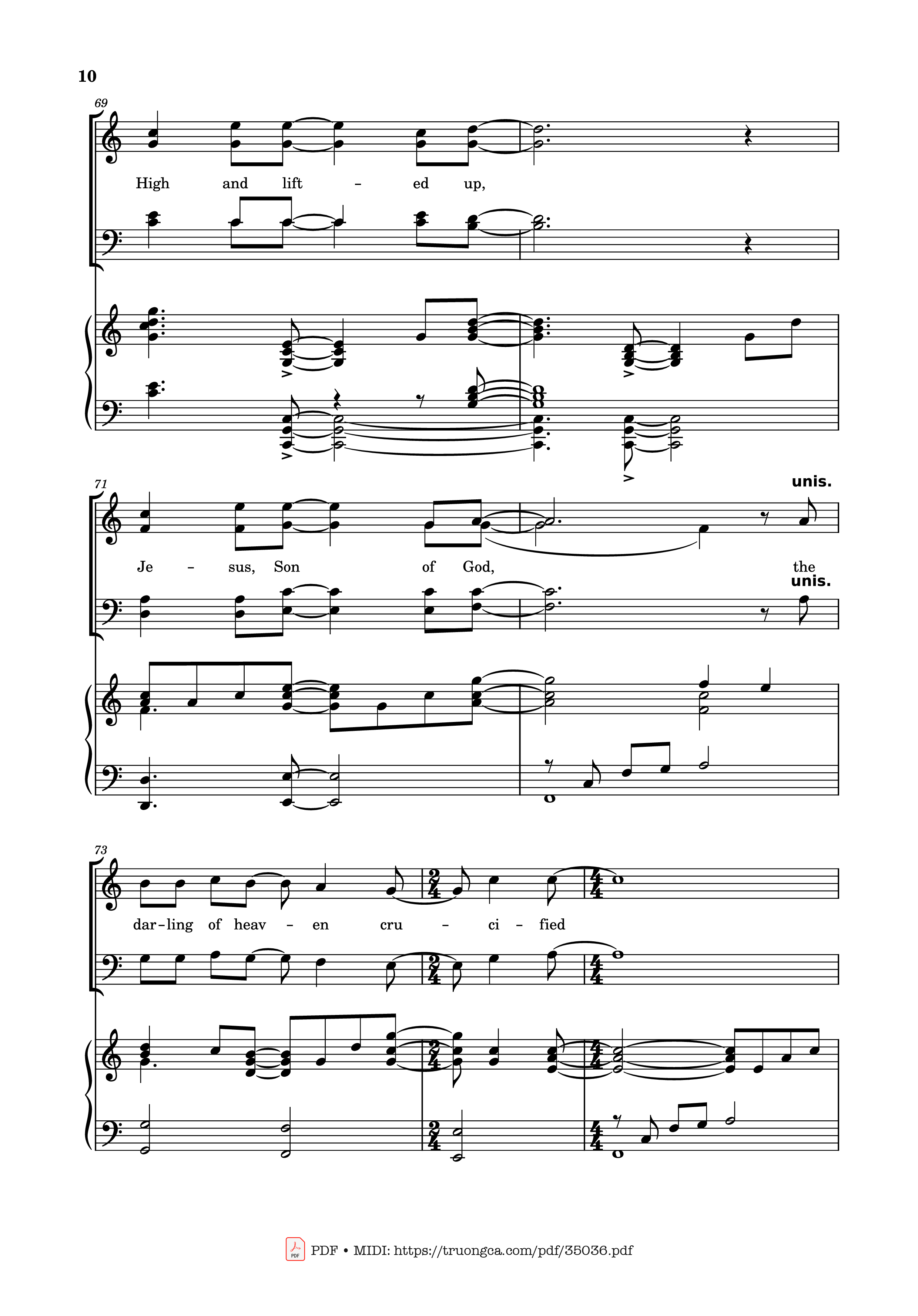Trang 10 của Sheet nhạc PDF Piano bài hát Worthy is the Lamb Piano - DARLENE ZSCHECH