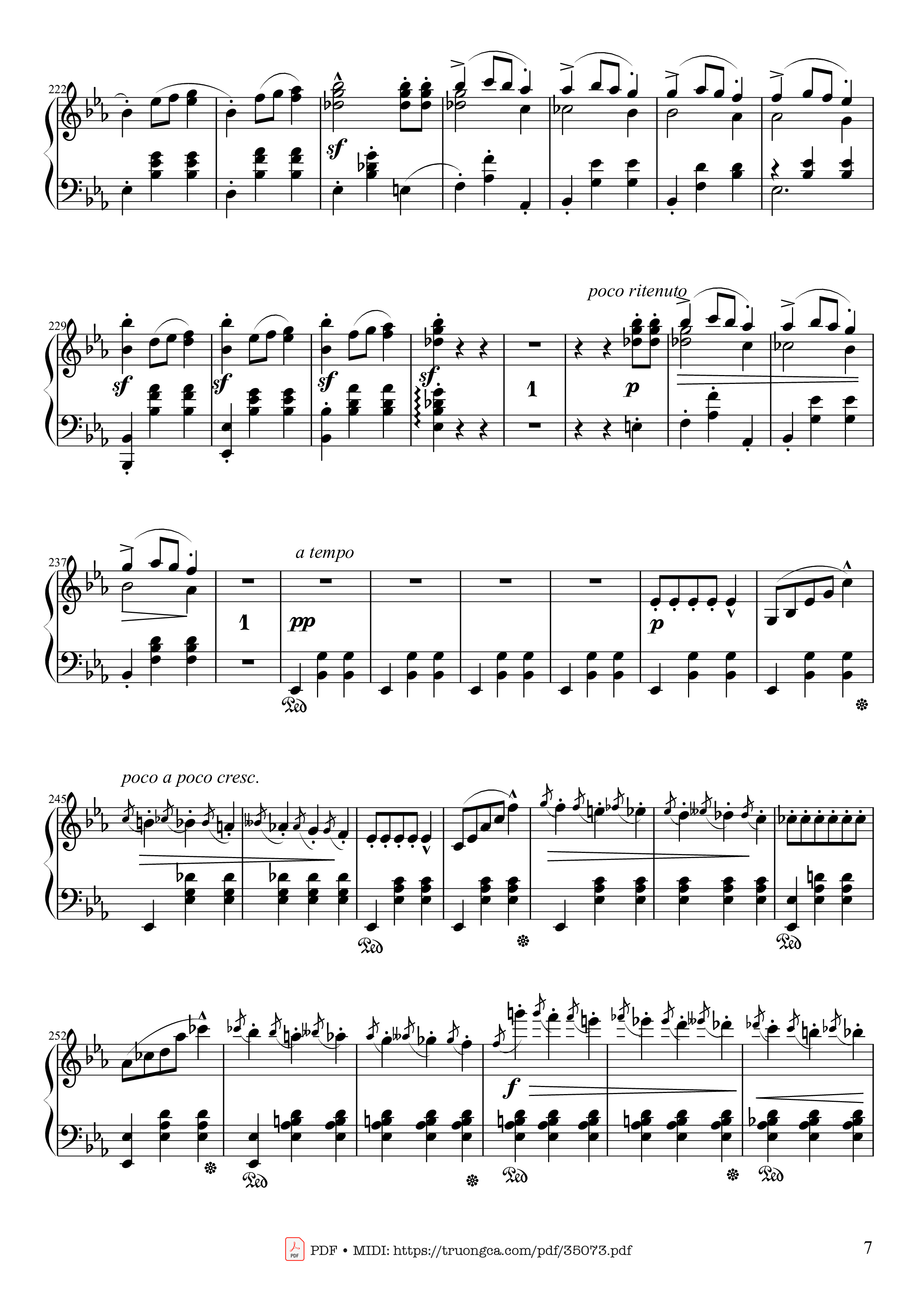 Trang 7 của Sheet nhạc PDF Piano bài hát Waltz in E♭ Major, Grande Valse brillante Piano - Frédéric François Chopin