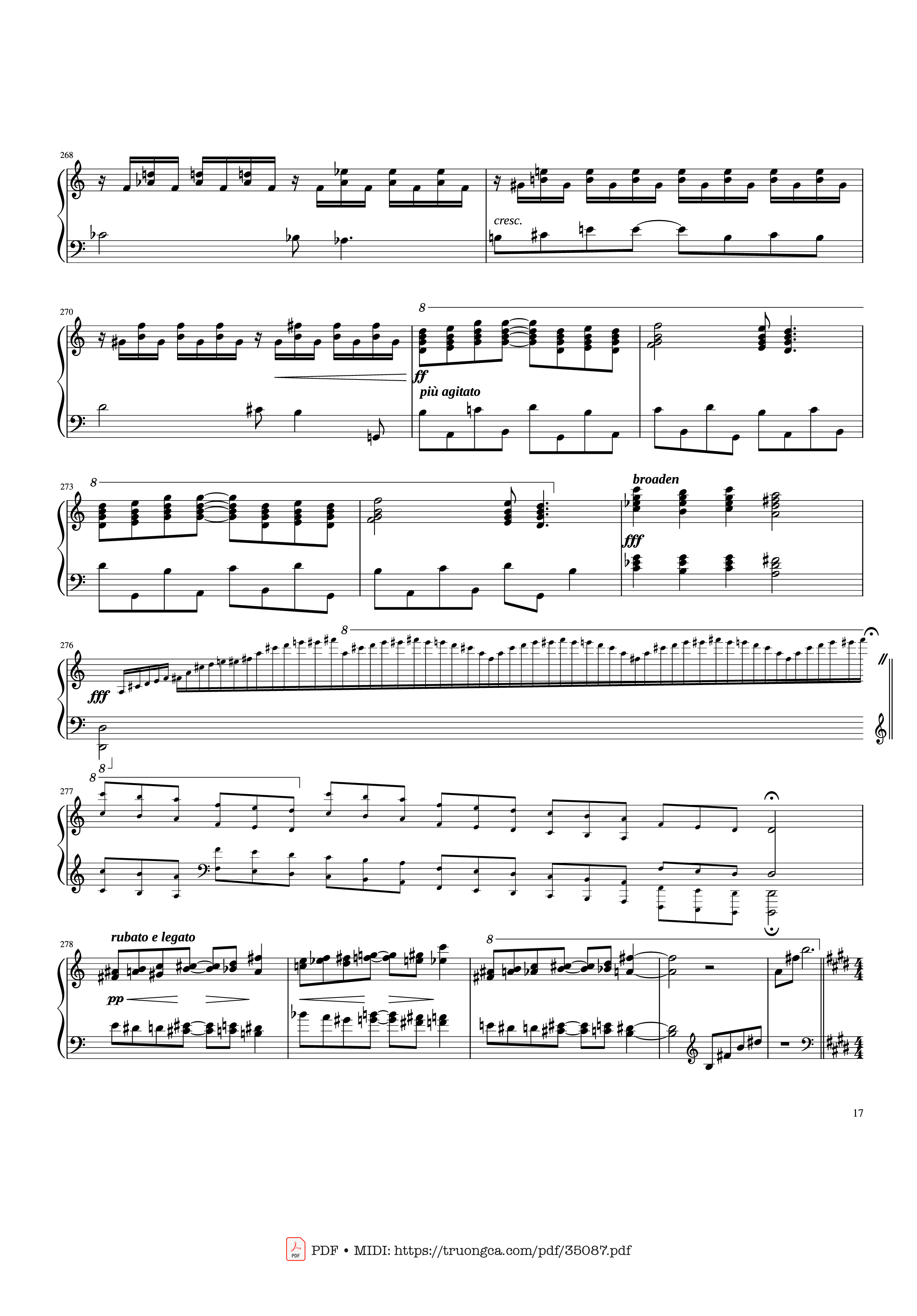 Trang 17 của Sheet nhạc PDF Piano bài hát Rhapsody in Blue Piano - George Gershwin