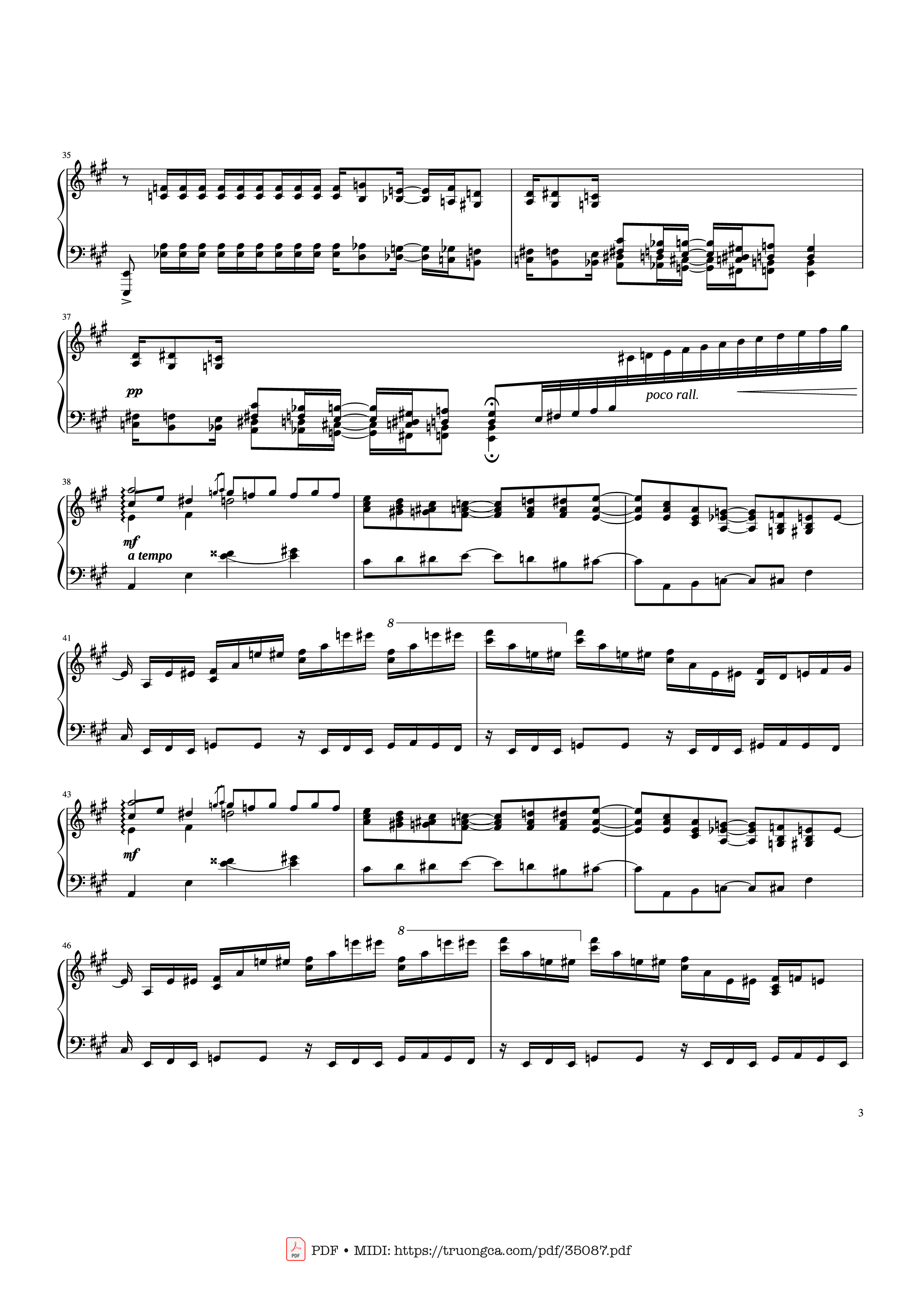 Trang 3 của Sheet nhạc PDF Piano bài hát Rhapsody in Blue Piano - George Gershwin