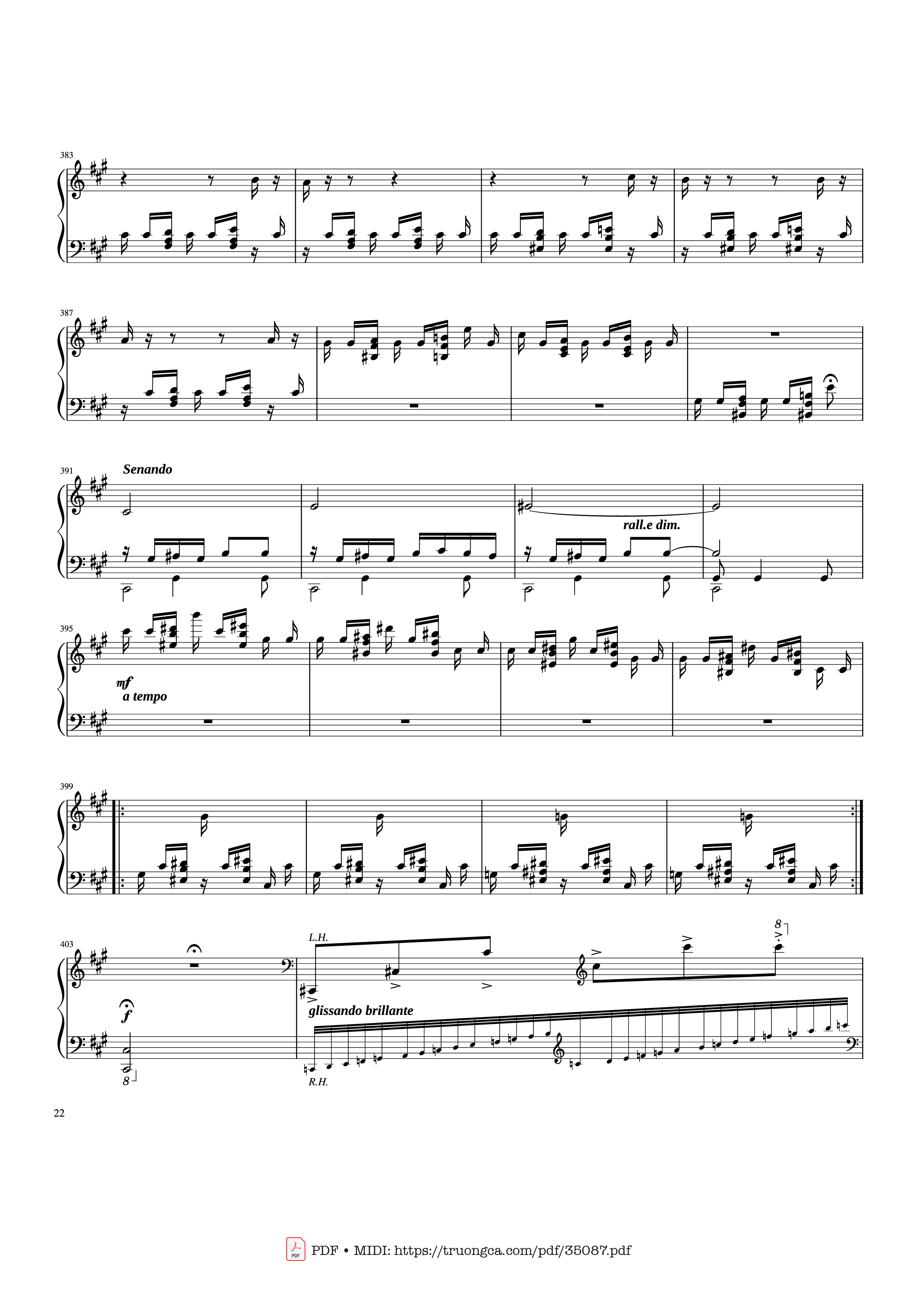Trang 22 của Sheet nhạc PDF Piano bài hát Rhapsody in Blue Piano - George Gershwin