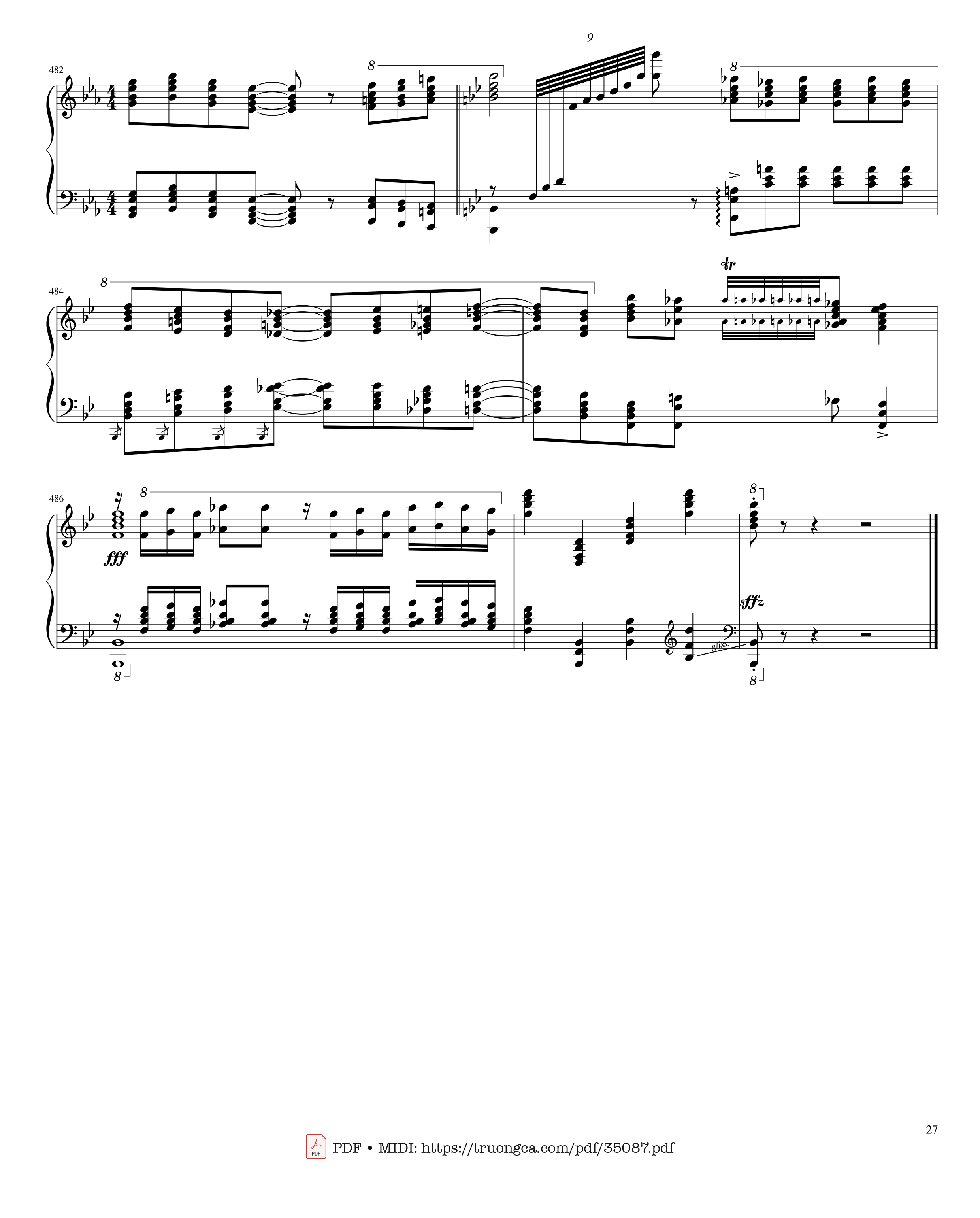 Trang 27 của Sheet nhạc PDF Piano bài hát Rhapsody in Blue Piano - George Gershwin