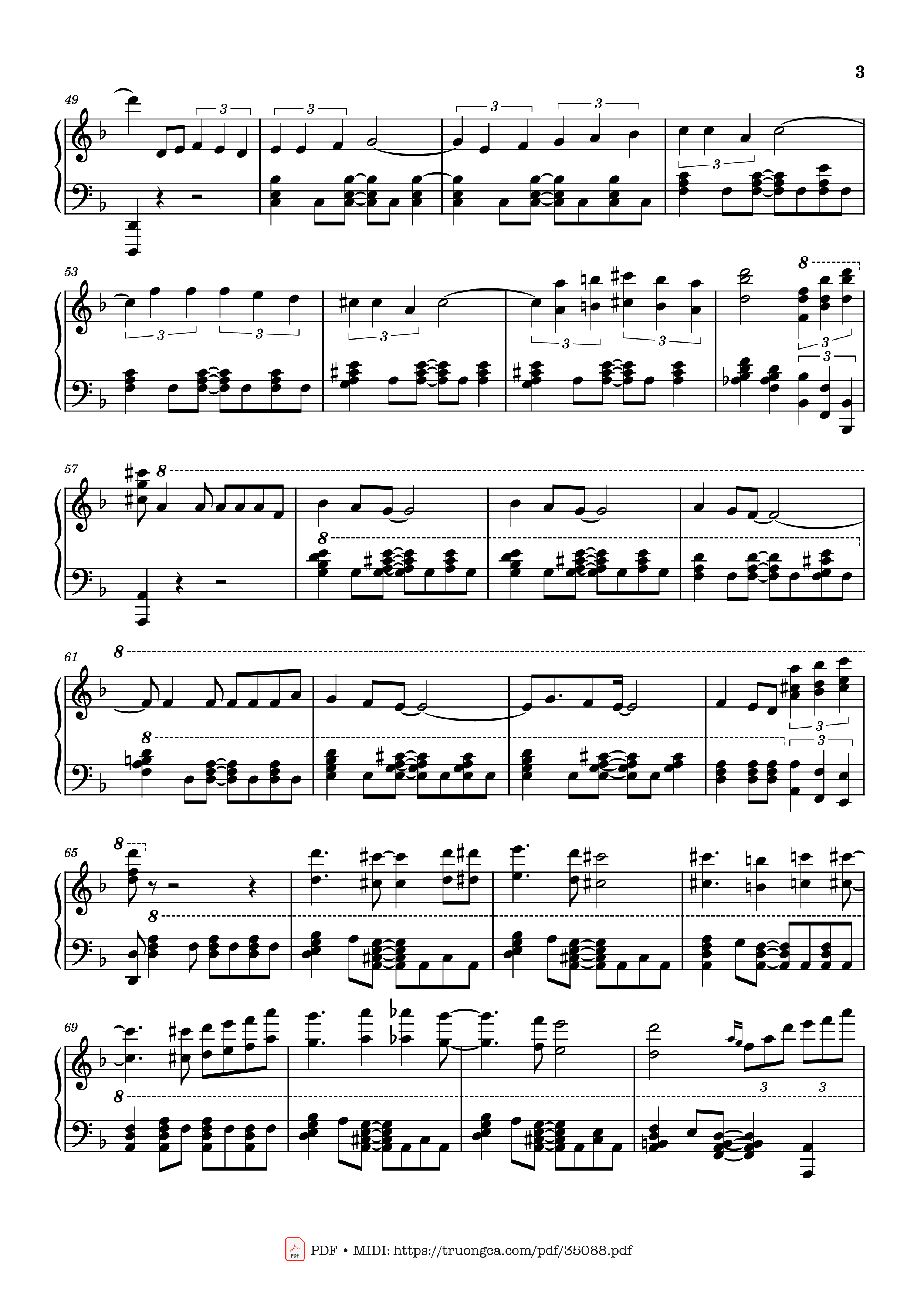 Trang 3 của Sheet nhạc PDF Piano bài hát Sway Piano - Dean Martin